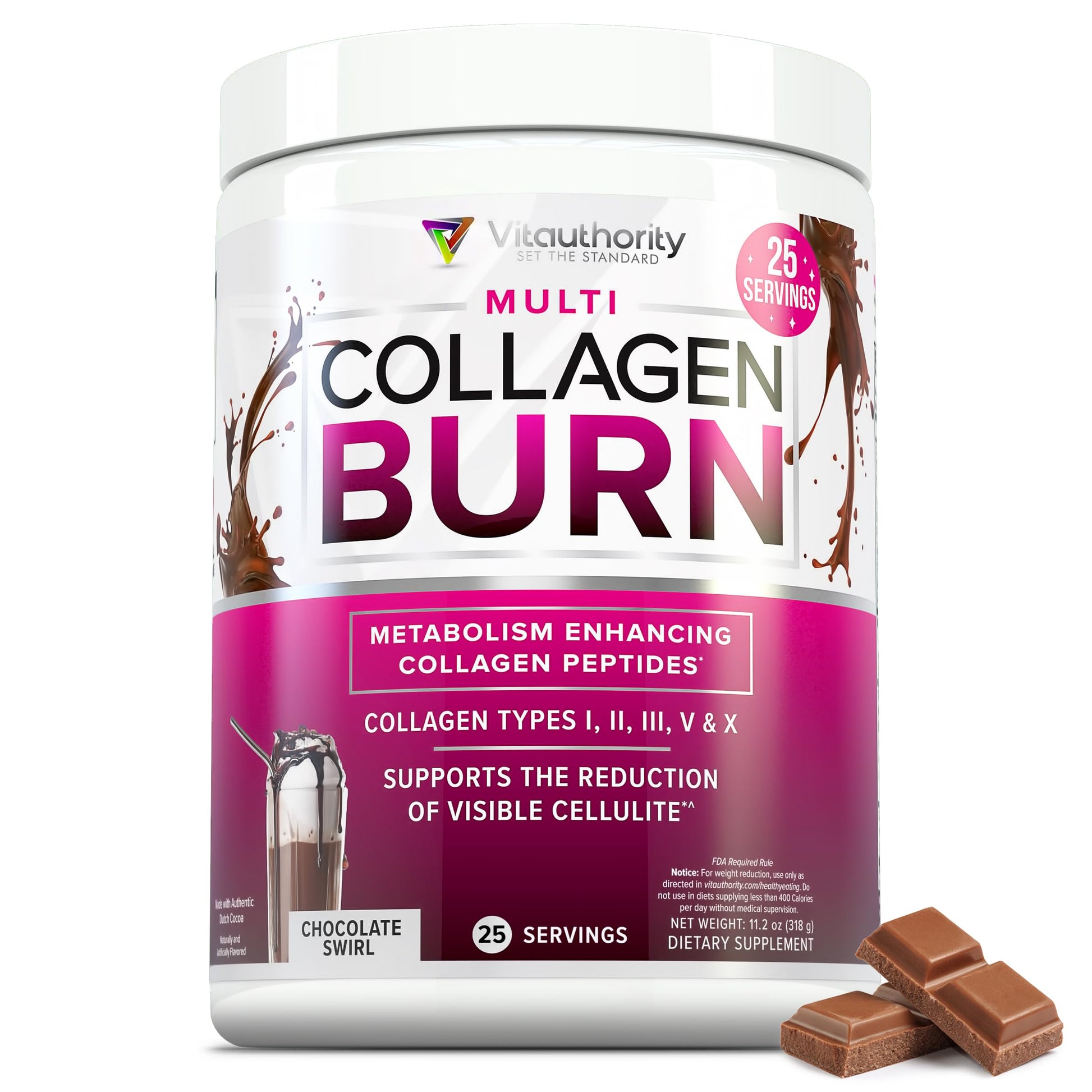 Vitauthority Collagen Peptides Powder 11.2 Ounce (Pack of 1)