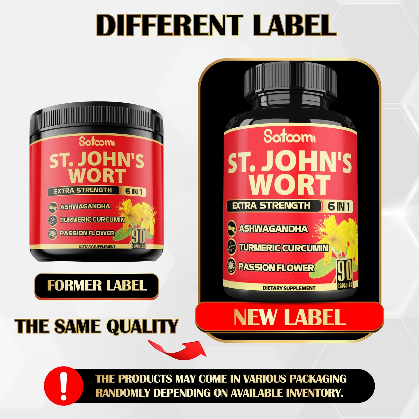 Satoomi St. John's Wort Veggie Capsules 90 Count