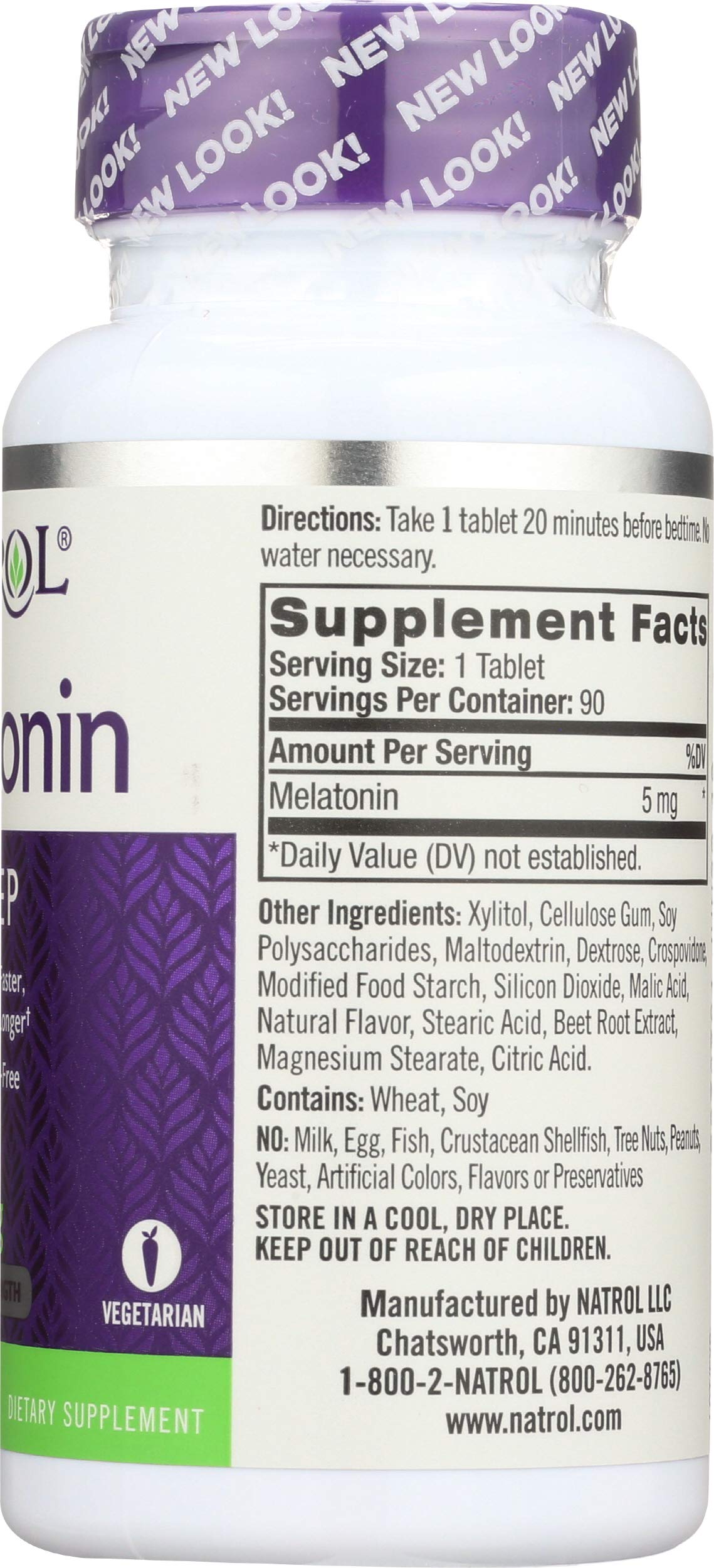 Natrol Melatonin Fast Dissolve 5 mg Tablet, 90 Tablets