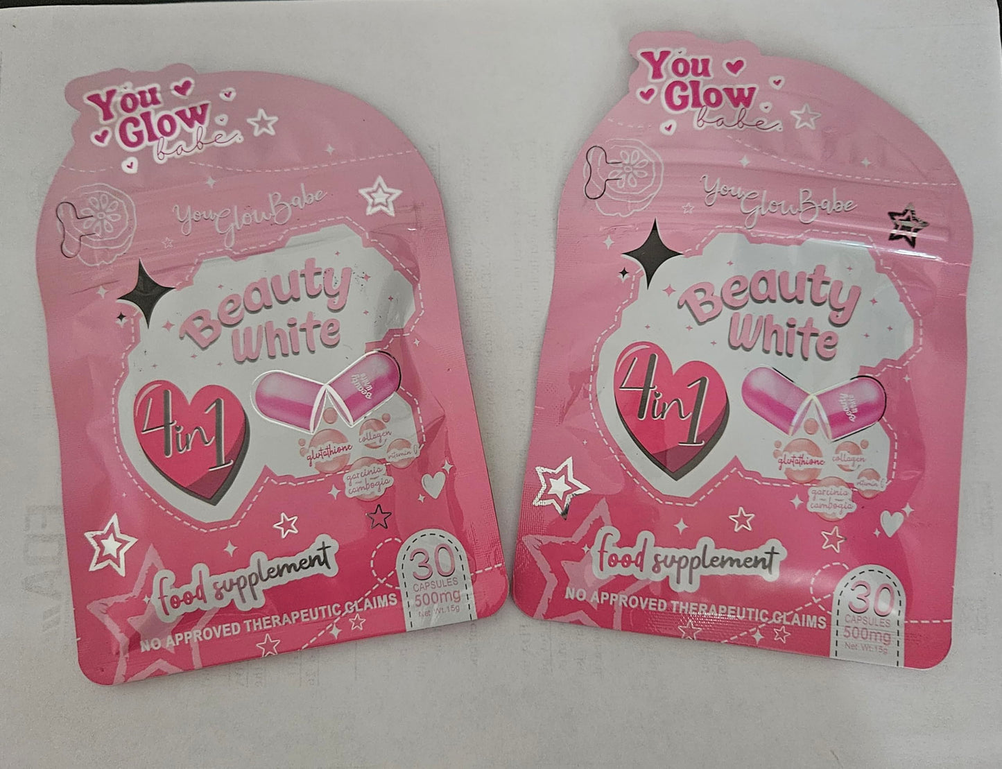 Generic You Glow Babe Beauty White Dietary Supplement 30 Capsules