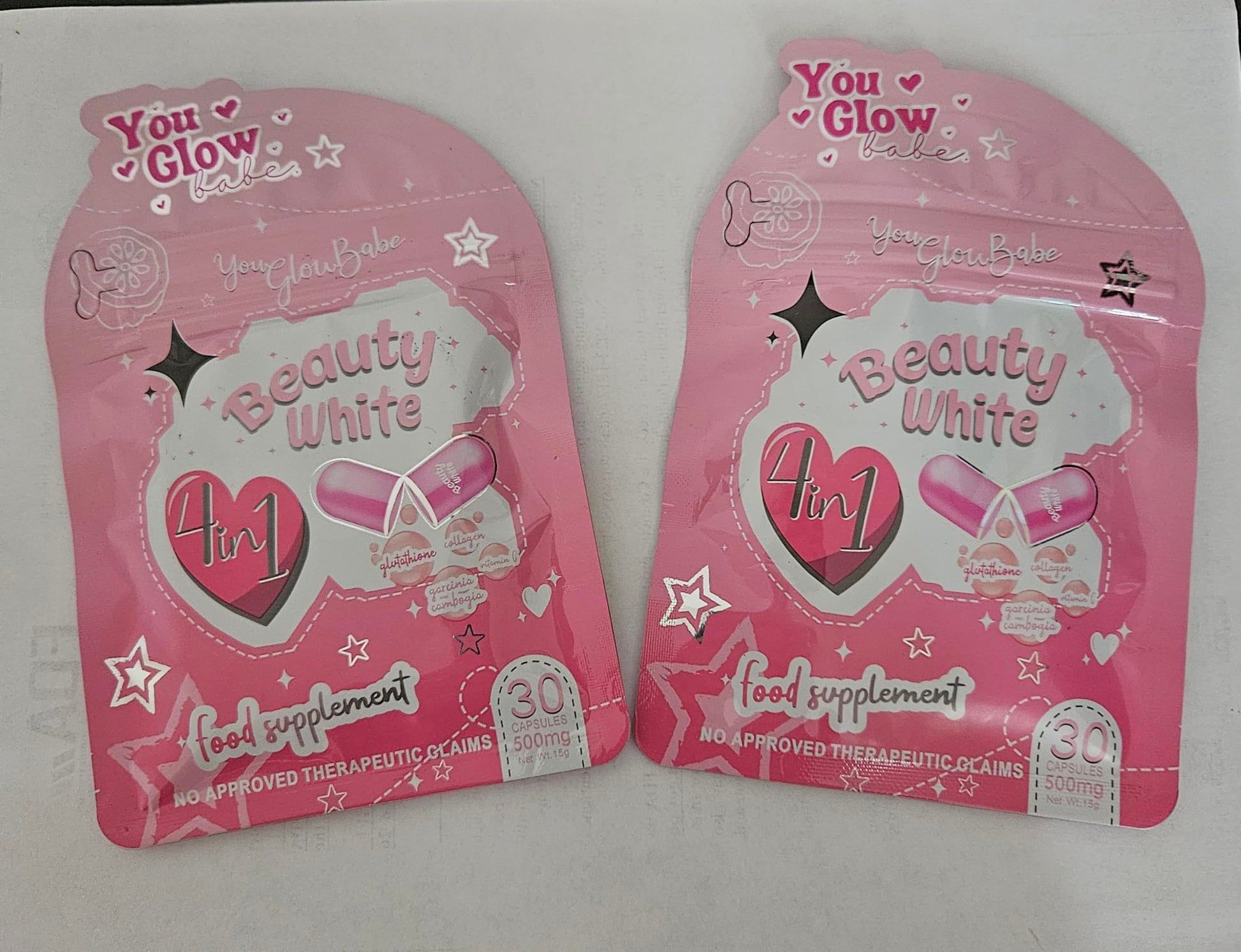 Generic You Glow Babe Beauty White Dietary Supplement 30 Capsules