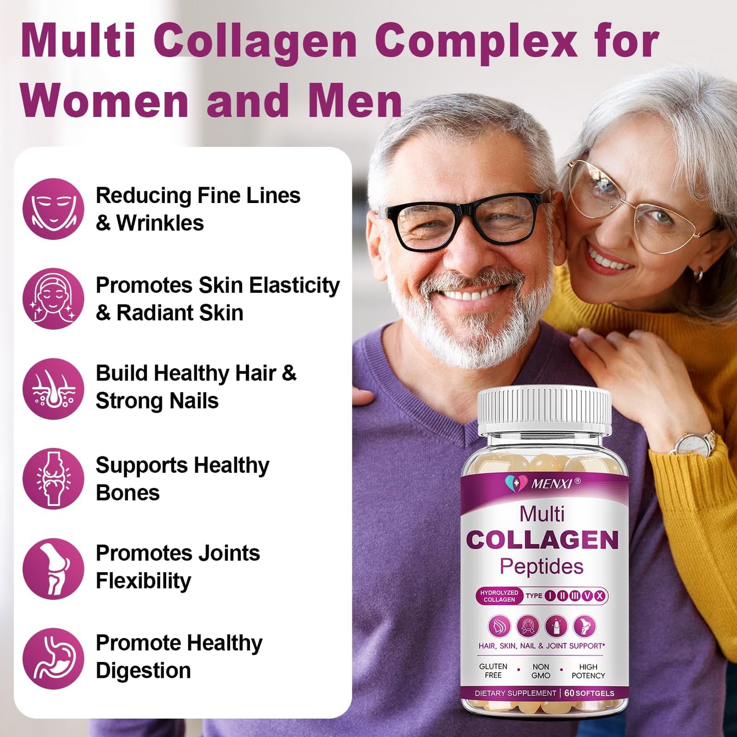 MENXI Multi Collagen Peptides Softgel 240