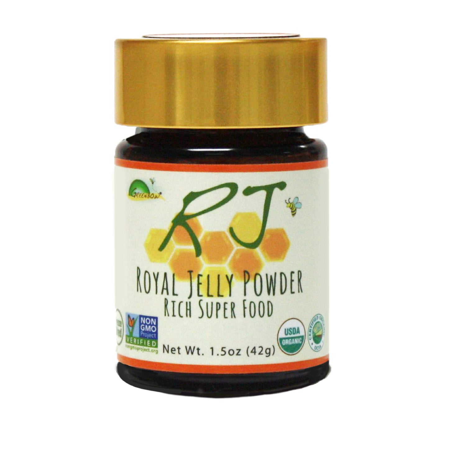 Greenbow Organic Royal Jelly Powder 3X Concentrated 1.5 Ounce