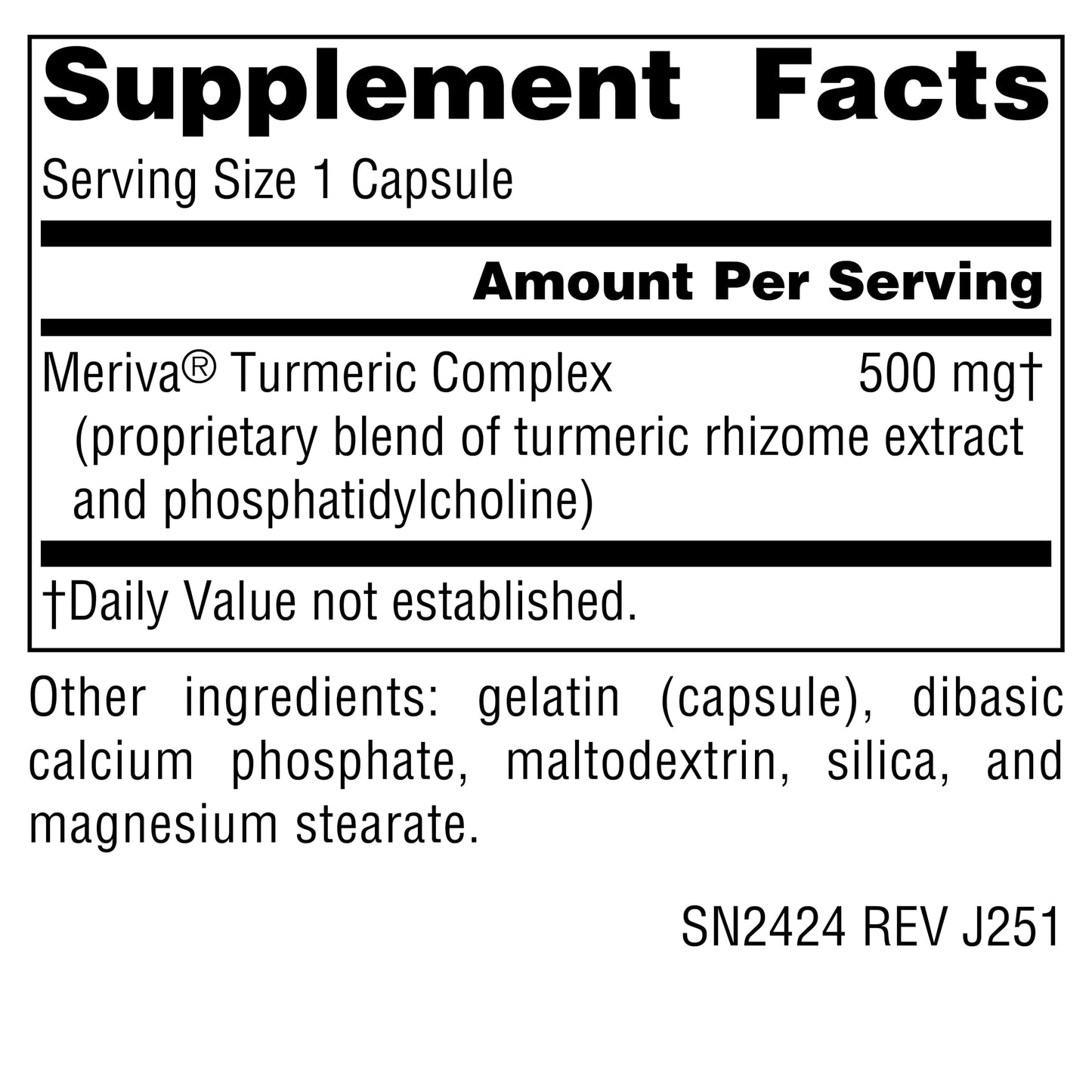 Source Naturals Turmeric with Meriva 500 mg Capsules, 120 Count