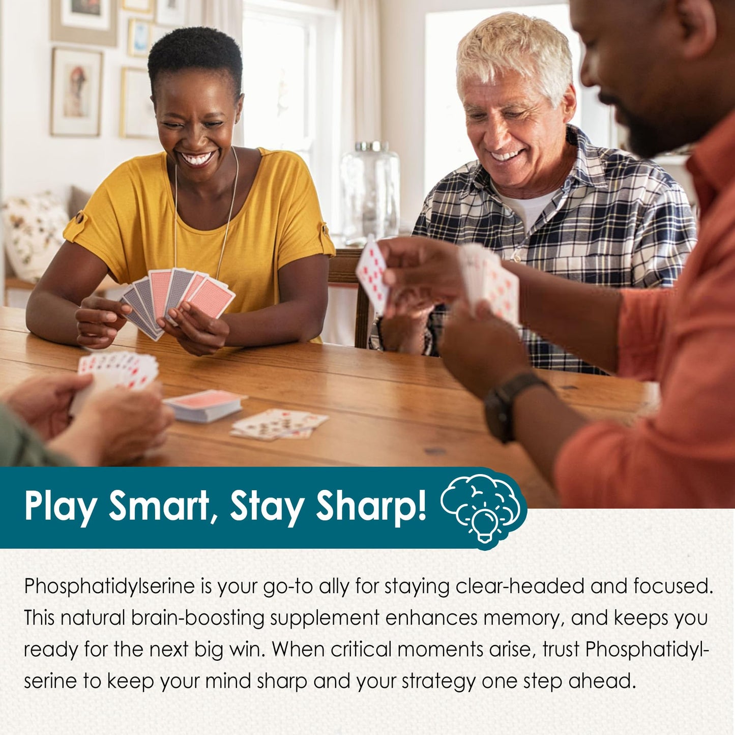 Nextdia Phosphatidylserine - Nootropic Brian Supplement, Focus & Energy Gummies + Bacopa Monnieri, Omega 3, Huperzine A, Methyl B12 & B6 for Seniors, Gamers, Workers, Non-GMO, Caffeine-Free, Sugar Free, 60 Gummies