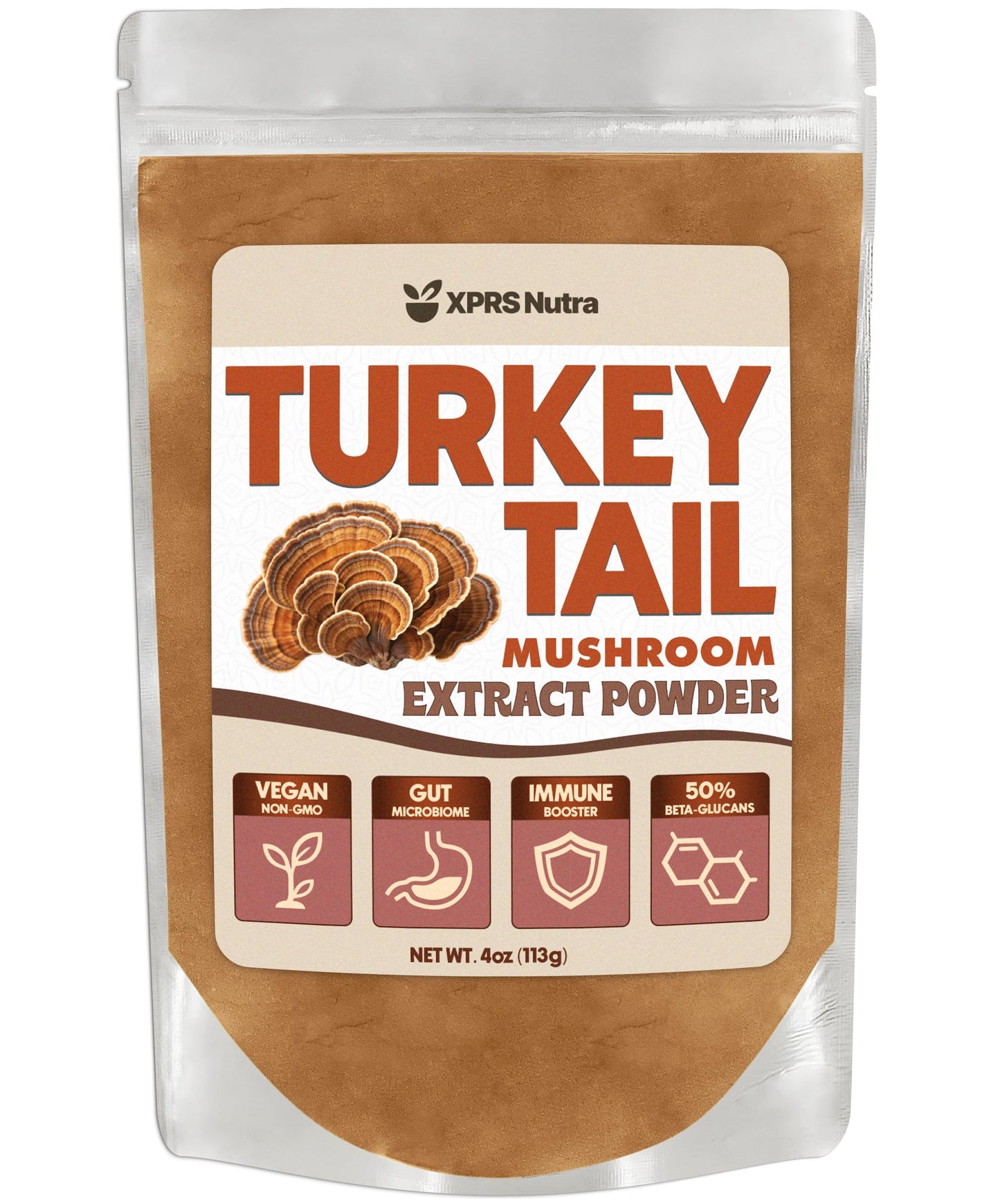 XPRS Nutra Turkey Tail Mushroom Extract Powder 4 oz