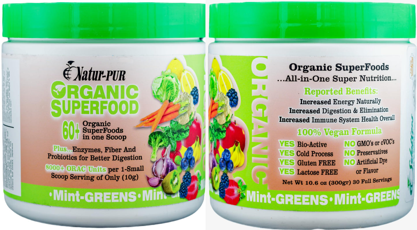 Natur-Pur Organic Greens Superfood Powder 21.2 oz