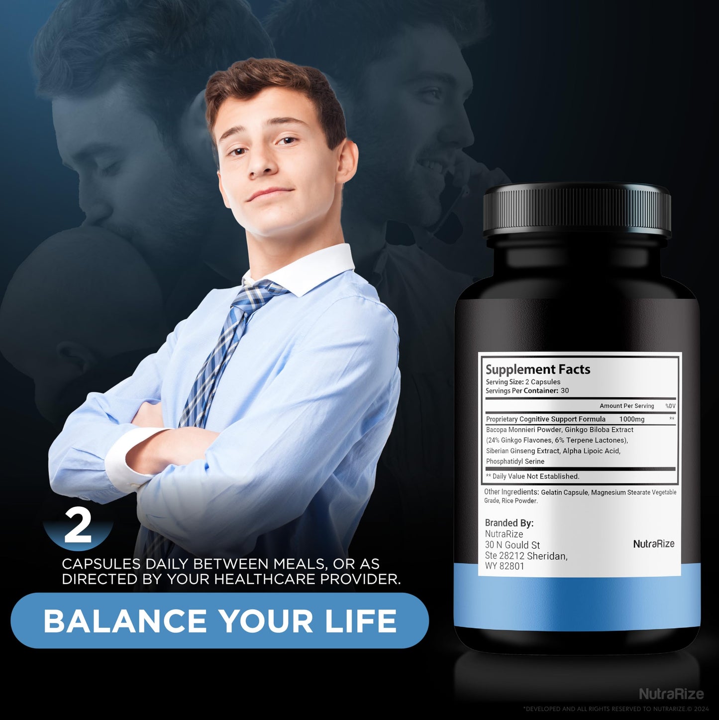 NutraRize Neuro Plus Capsules 60 Count