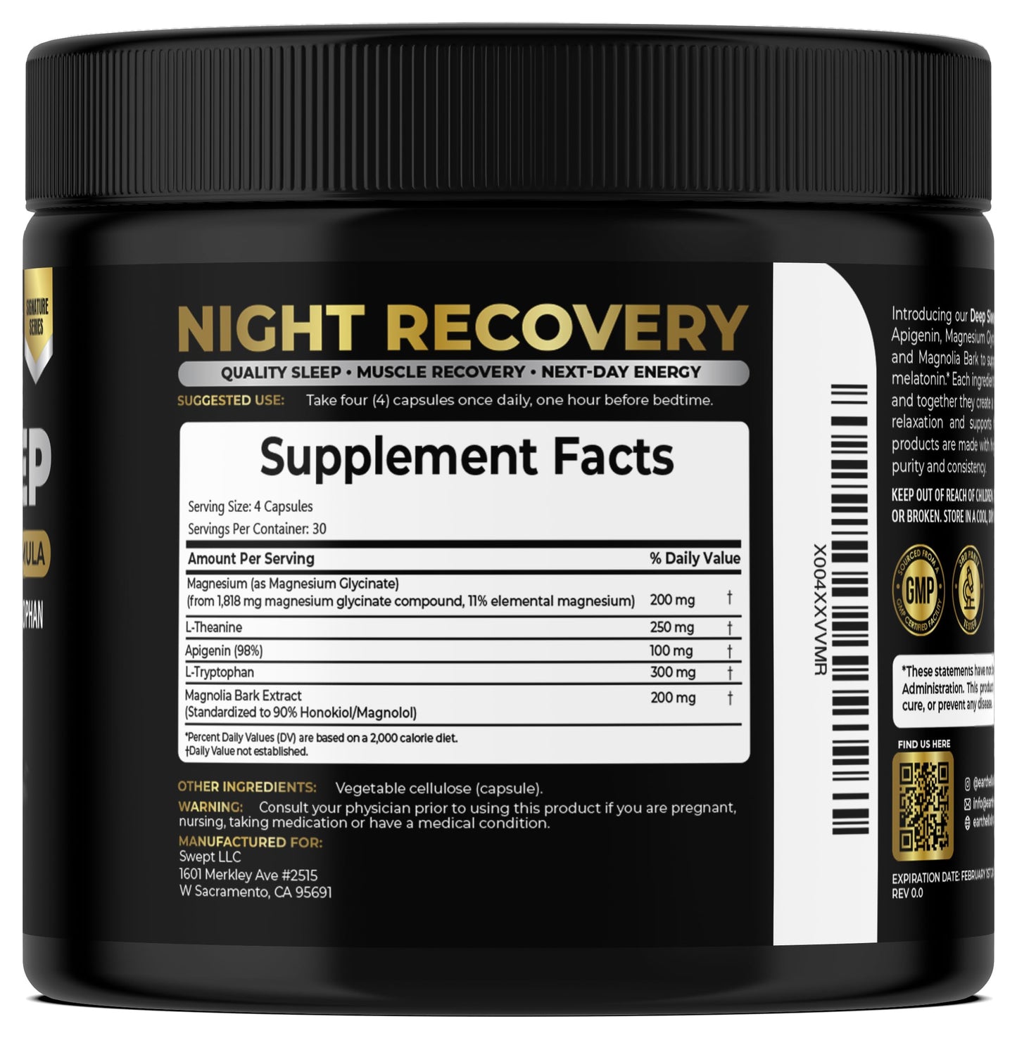 Earth Elixir Deep Sleep Capsules 90 Count