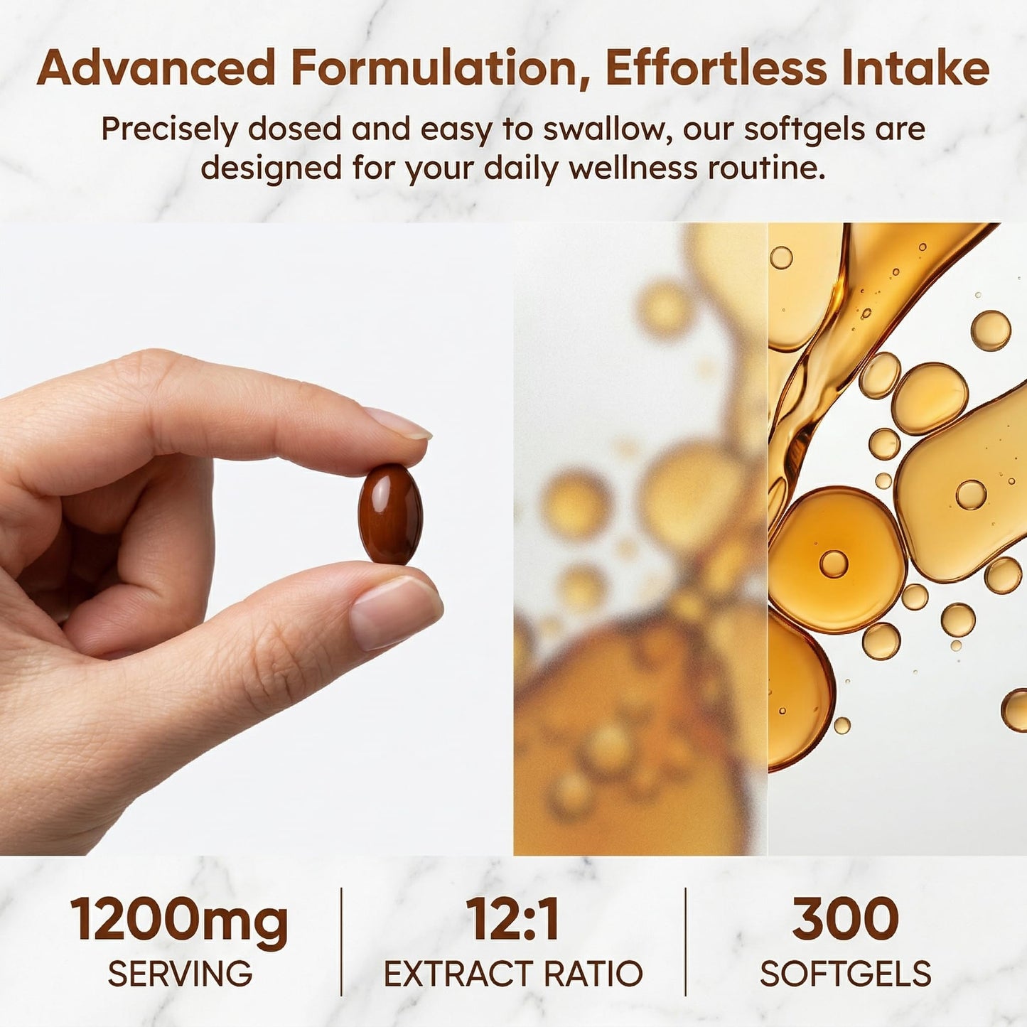 SUUDUUL Ceylon Cinnamon 1200mg Extract Supplement with MCT Oil Softgels 300