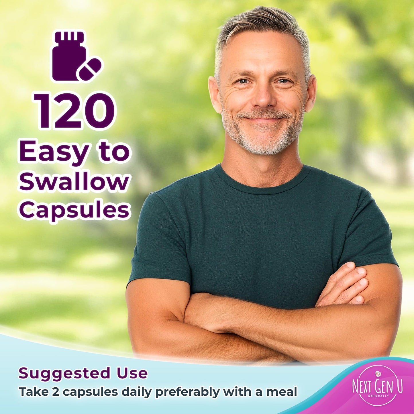 NGU Next Gen U D-Mannose 1000 mg Capsule 120 Count