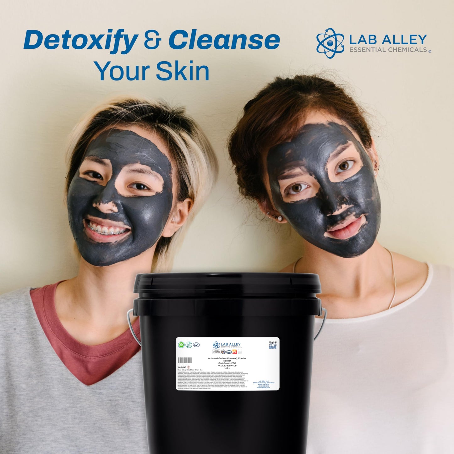 Lab Alley Activated Carbon (Charcoal) Powder, 2 Pounds (1 Container)