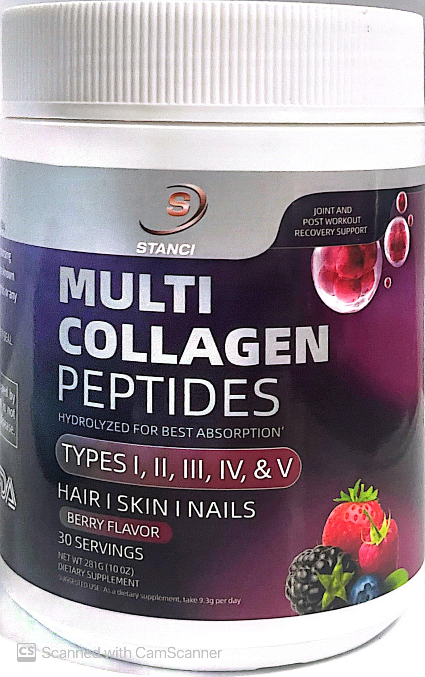 Generic Multi Collagen Peptides Supplement Powder 1 Ounce (Pack of 1)