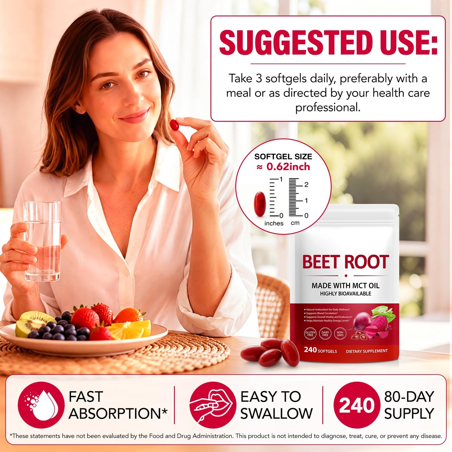 NVXNMSD Beet Root Extract Softgels 240