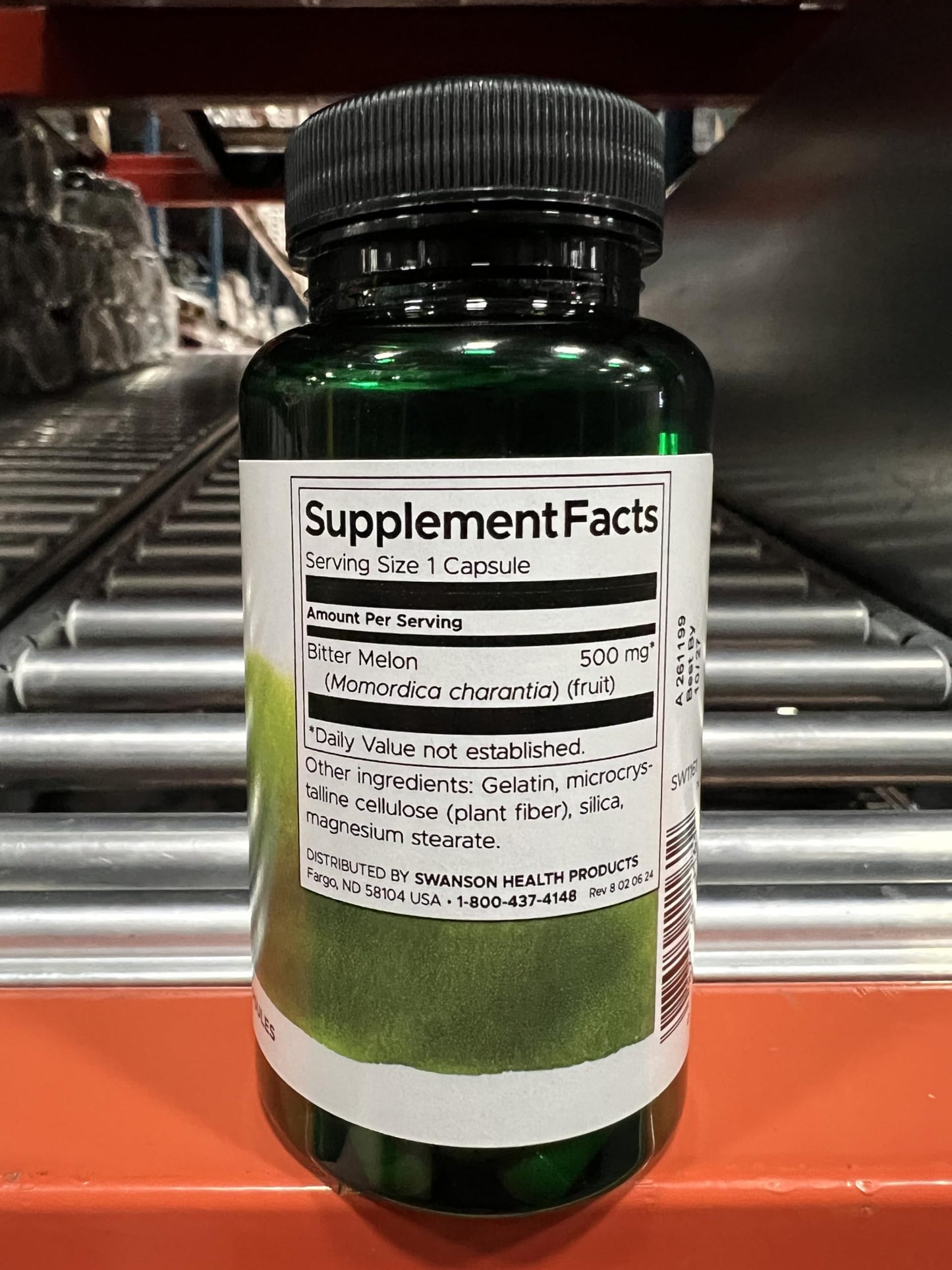 Swanson Premium Brand Full Spectrum Bitter Melon (Momordica) 500 mg Capsules, 120 Count