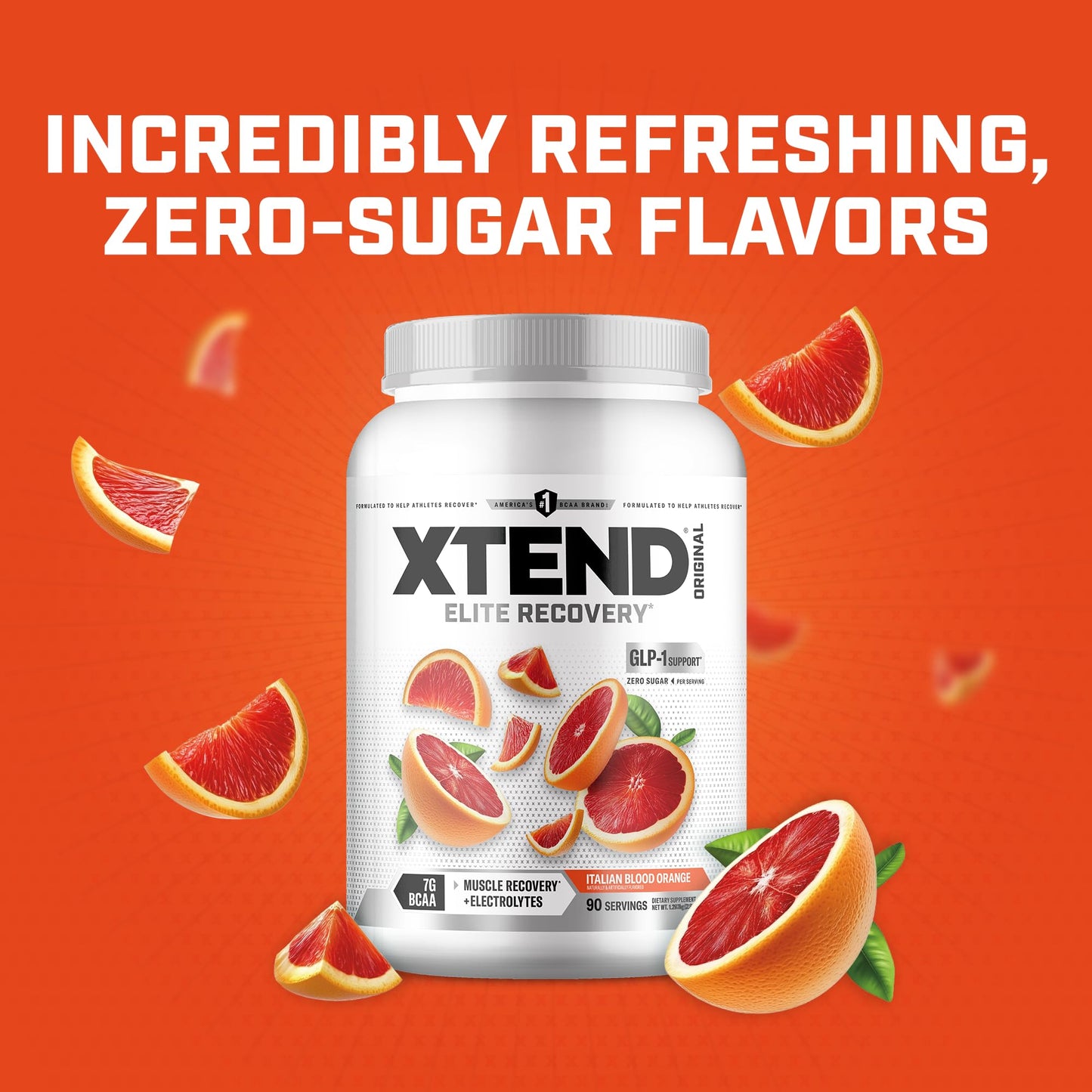 Xtend Original BCAA Powder 7g BCAA and 2.5g L-Glutamine, Sugar Free Post Workout Muscle Recovery Drink with Amino Acids for Men & Women, Powder, 41.28 Ounces