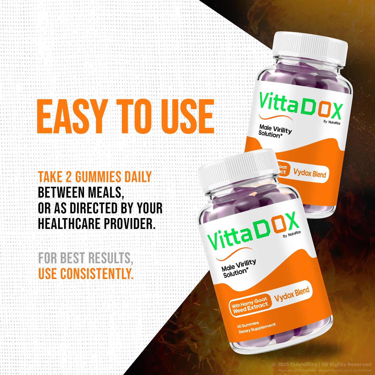 NutraRize VittaDox Gummies, 300 Gummies