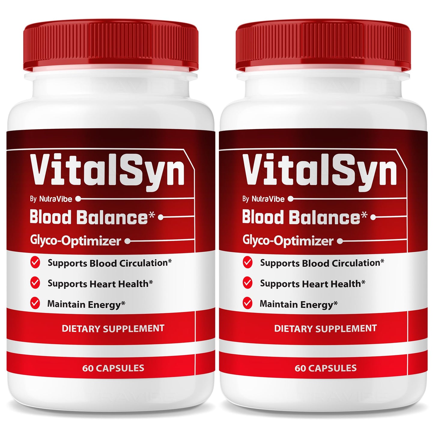 NutraVibe VitalSyn Blood Balance Glyco Optimizer Capsules 120 Capsules