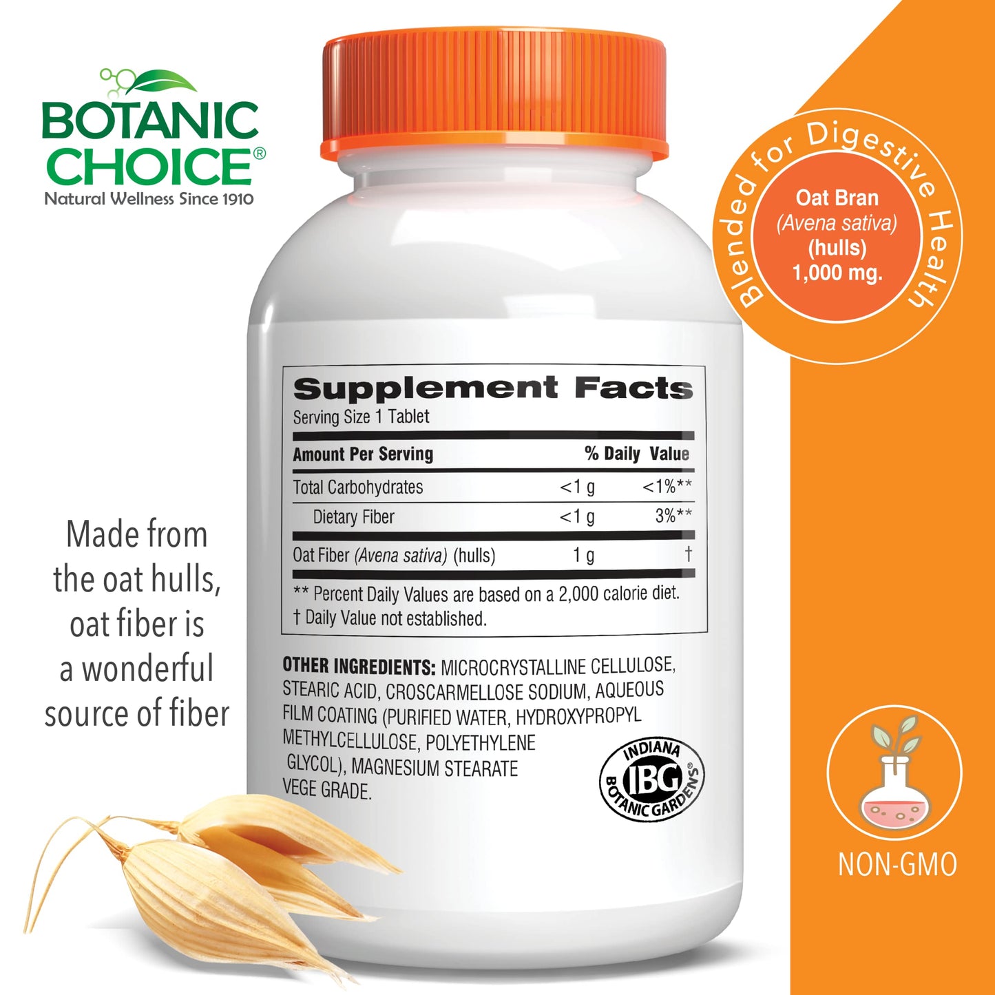 Botanic Choice Oat Fiber 90 Tablets
