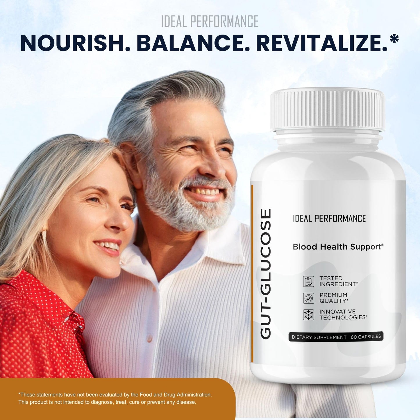Ideal Performance Gut Glucose Capsules, 60 Count