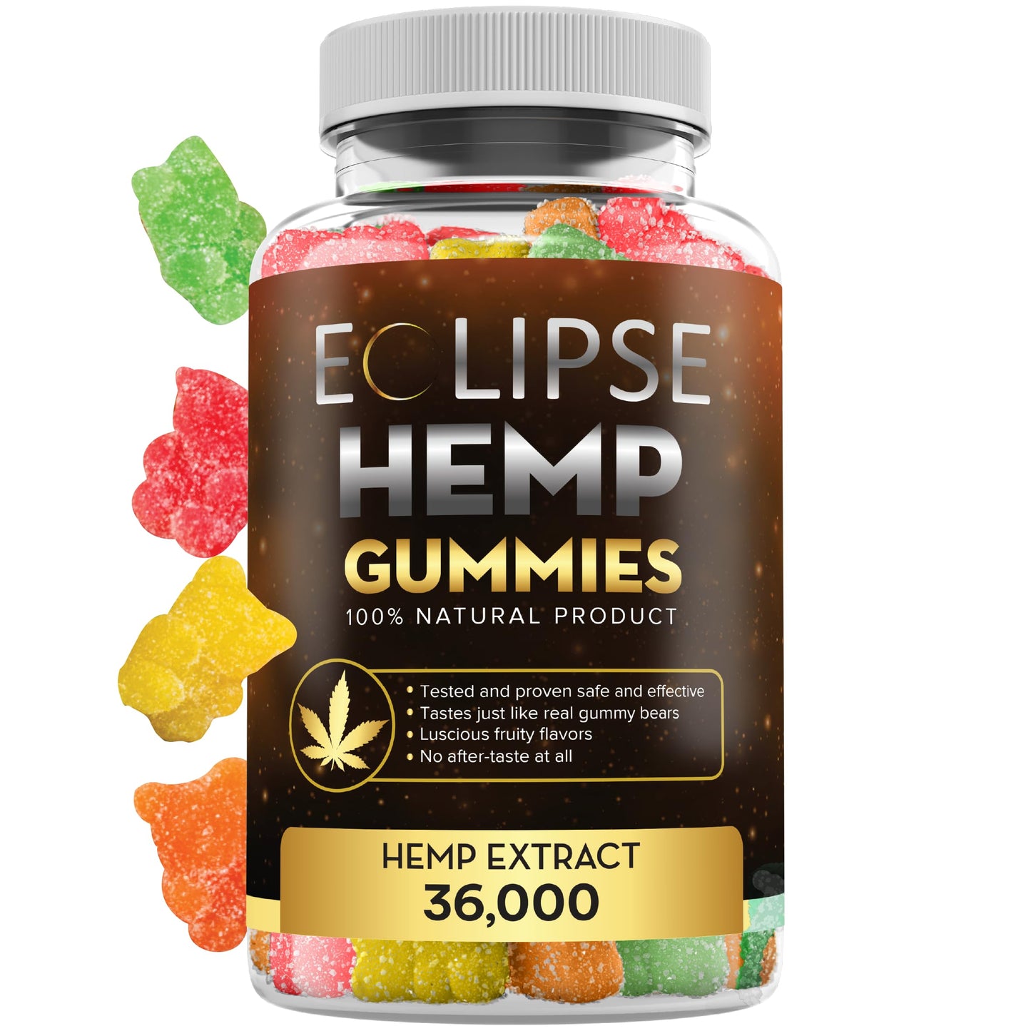 Eclipse Hemp Hemp Gummies with Hemp Oil, Gummies, 60 Count