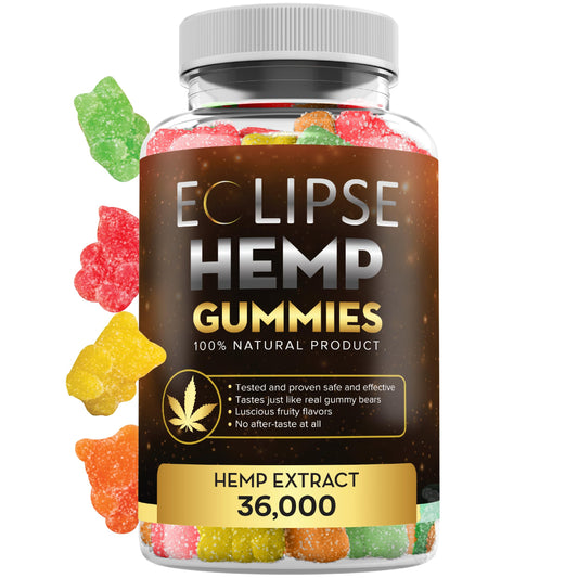 Eclipse Hemp Hemp Gummies with Hemp Oil, Gummies, 60 Count