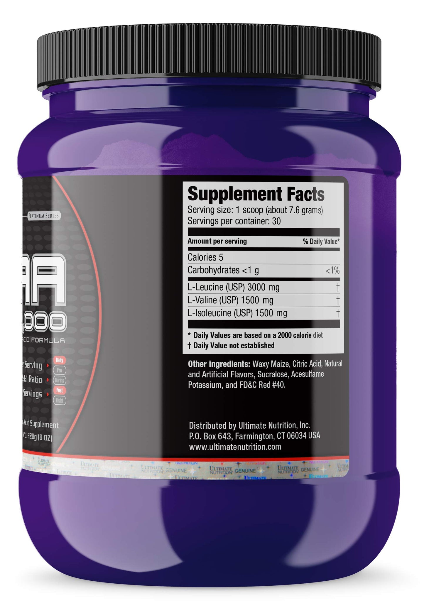 Ultimate Nutrition BCAA Powder 12000 Watermelon, 8 oz