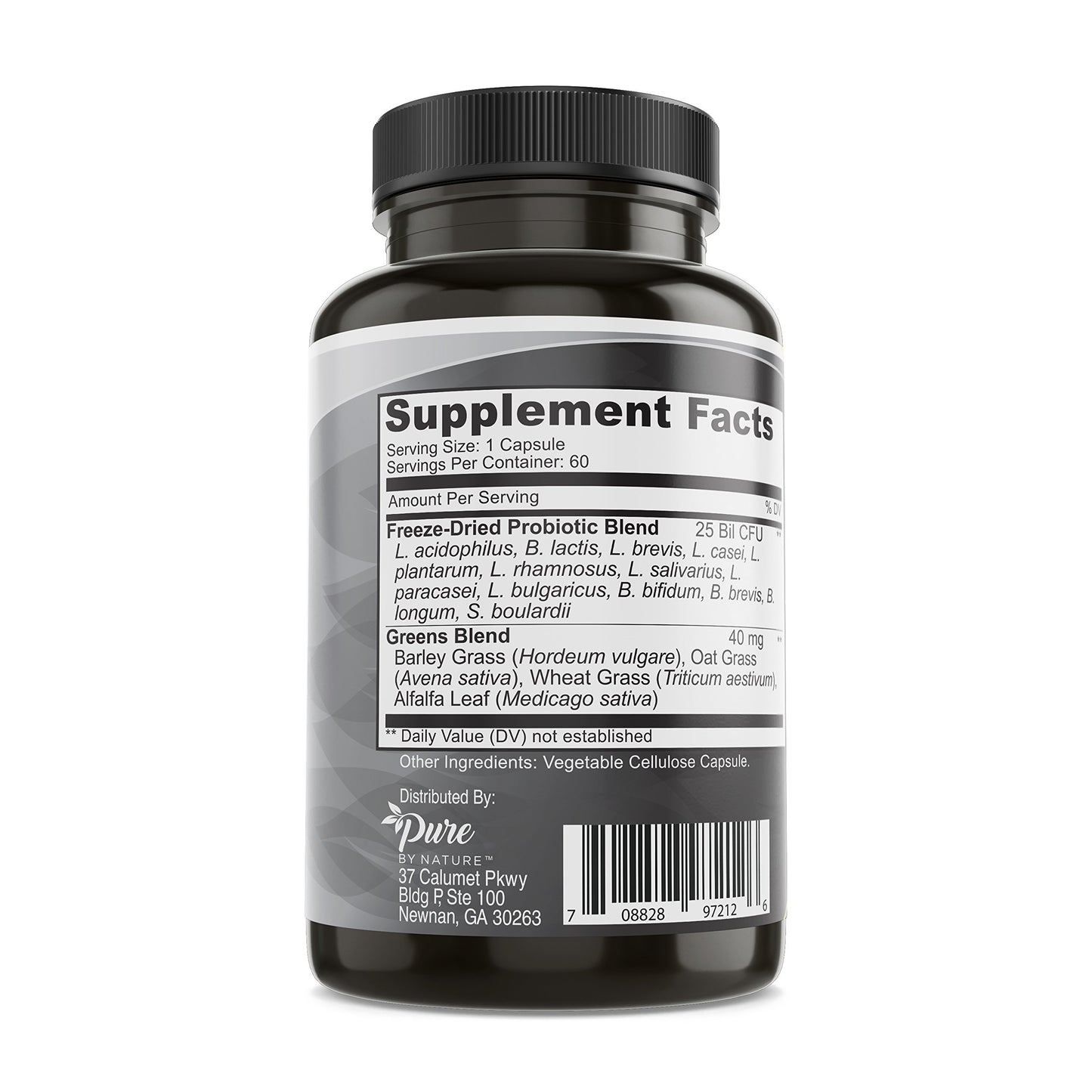 Pure By Nature Probiotics for Women & Men, 13 Strains, 25 Billion CFU, 60 Capsules
