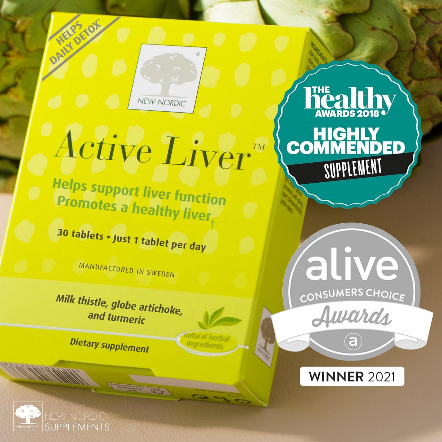 NEW NORDIC Active Liver 30 Tablets