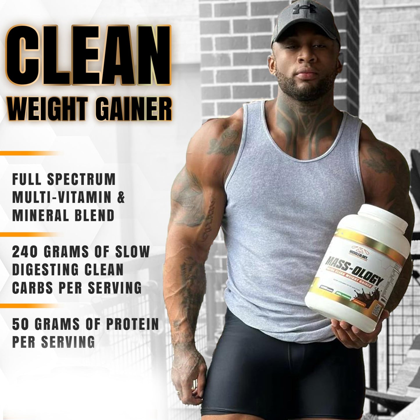 MUSCLEOLOGY Weight Gainer Whey Protein Powder Muscle Builder for Men & Women Powder 1