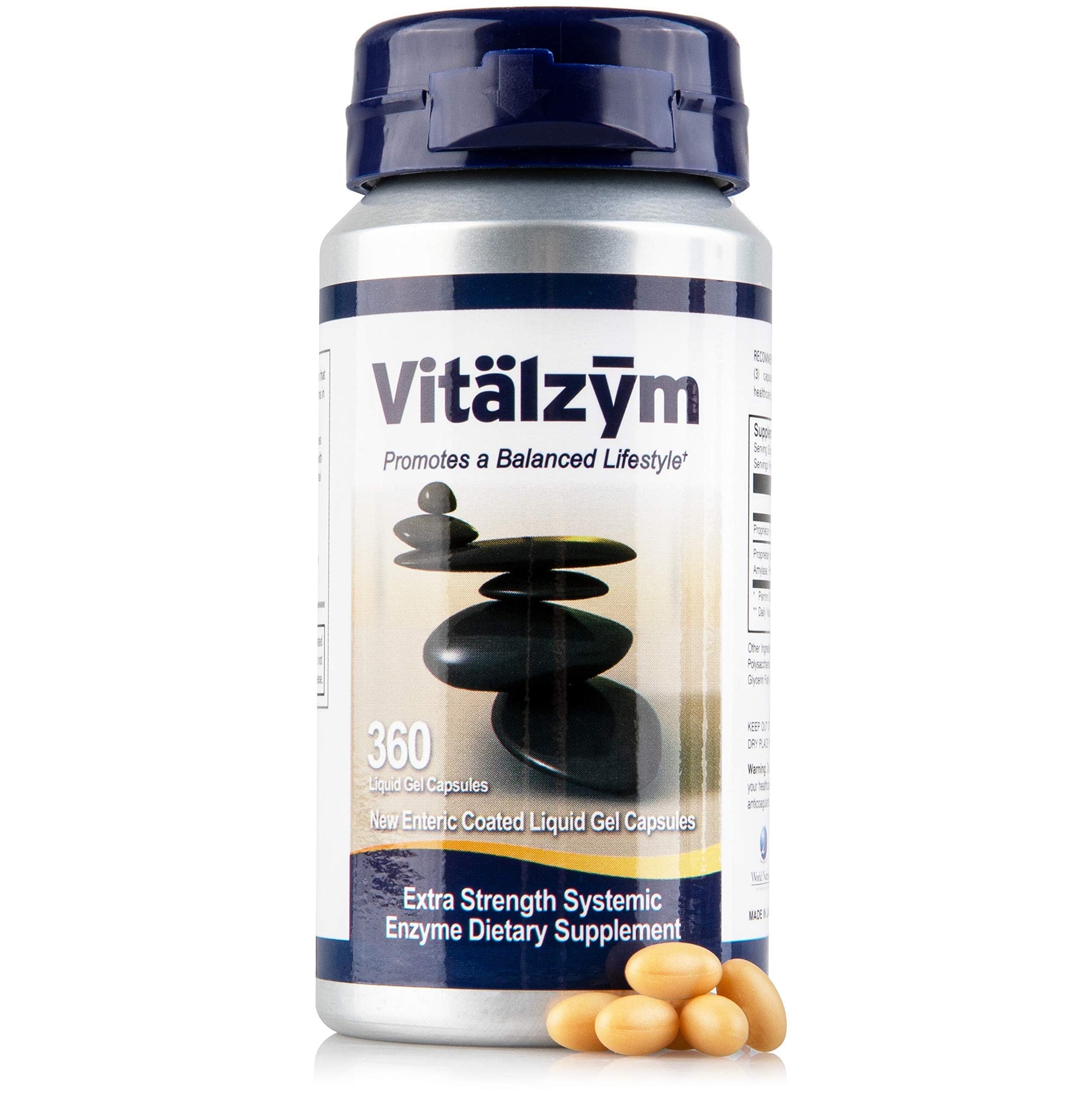VITÄLZYM Proteolytic Systemic Enzymes Capsules 360
