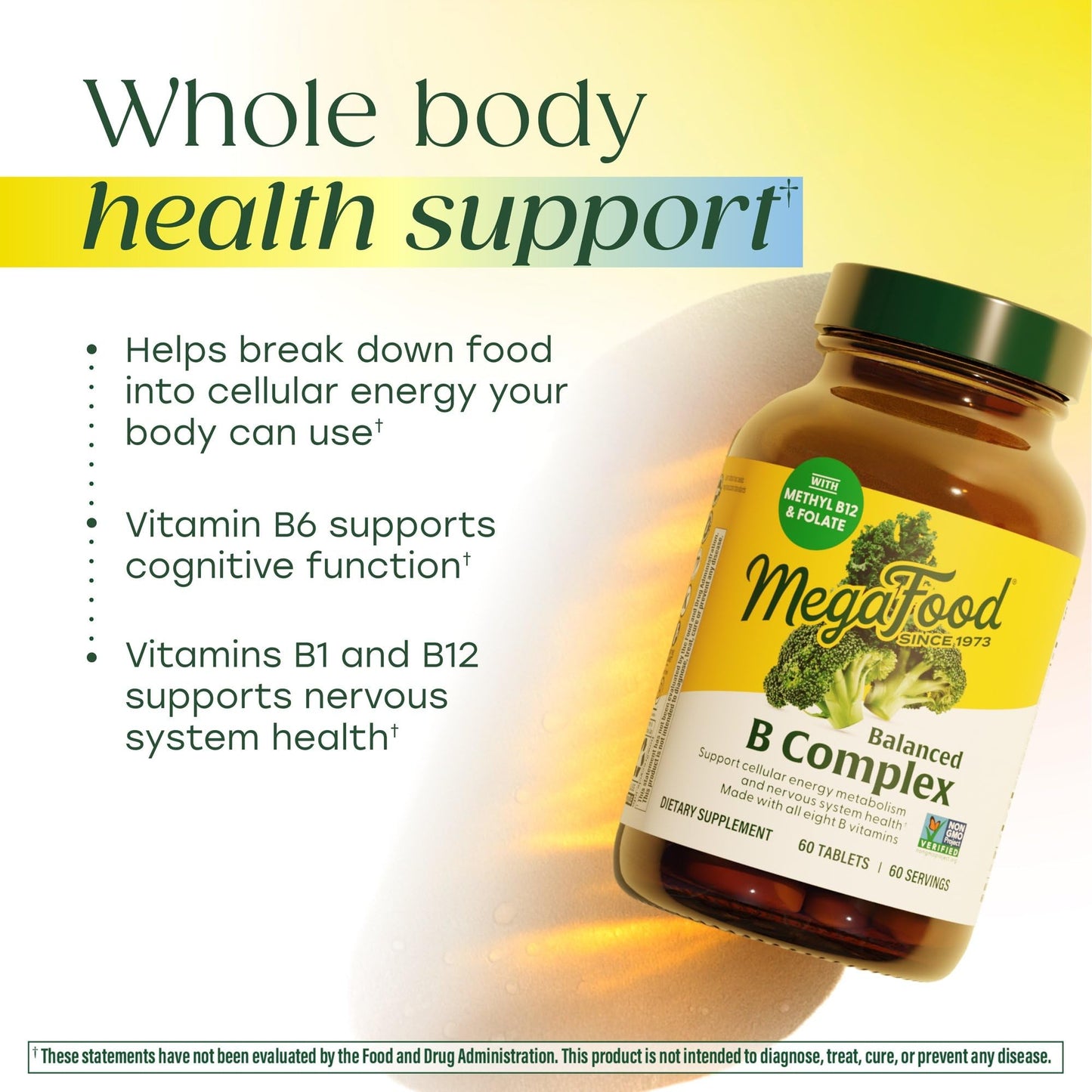MegaFood Balanced B Complex 60 Tablets