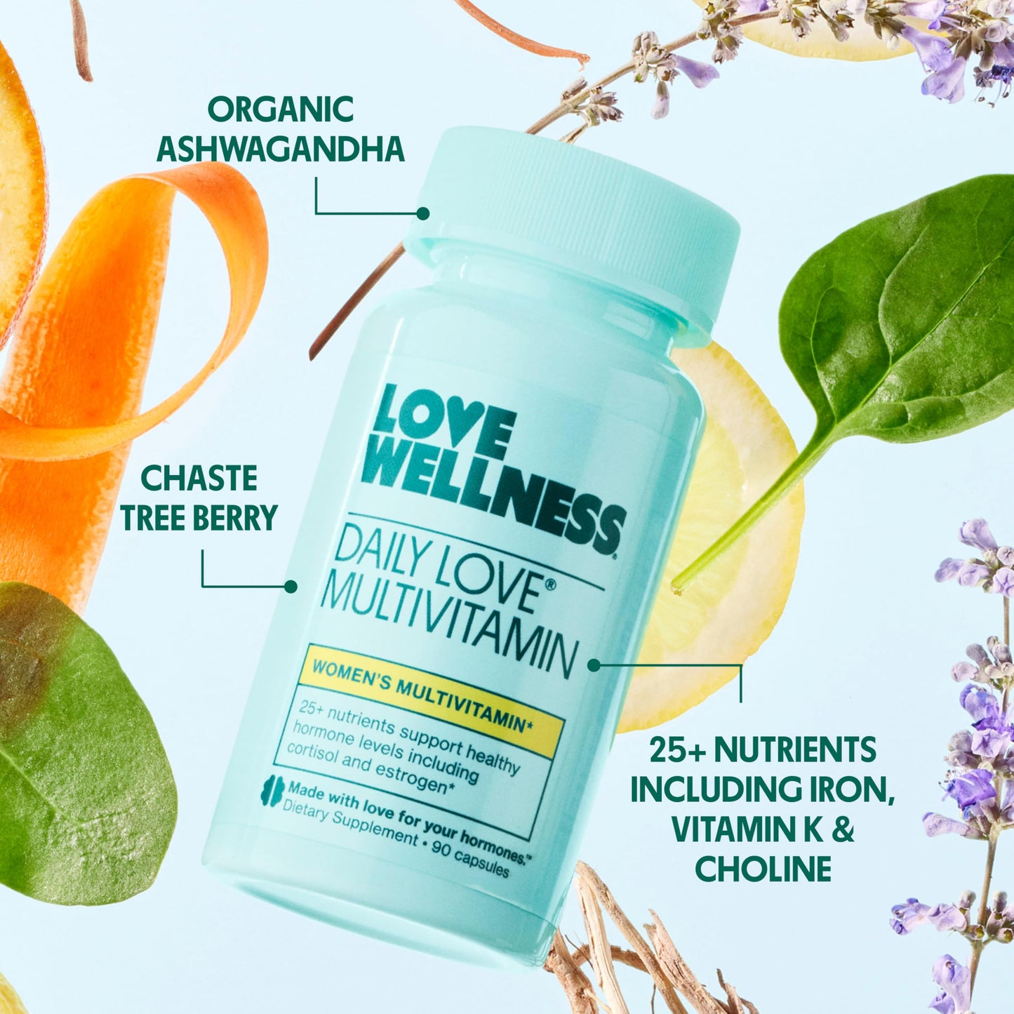 Love Wellness Daily Love Multivitamin for Women Capsule, 60 Count