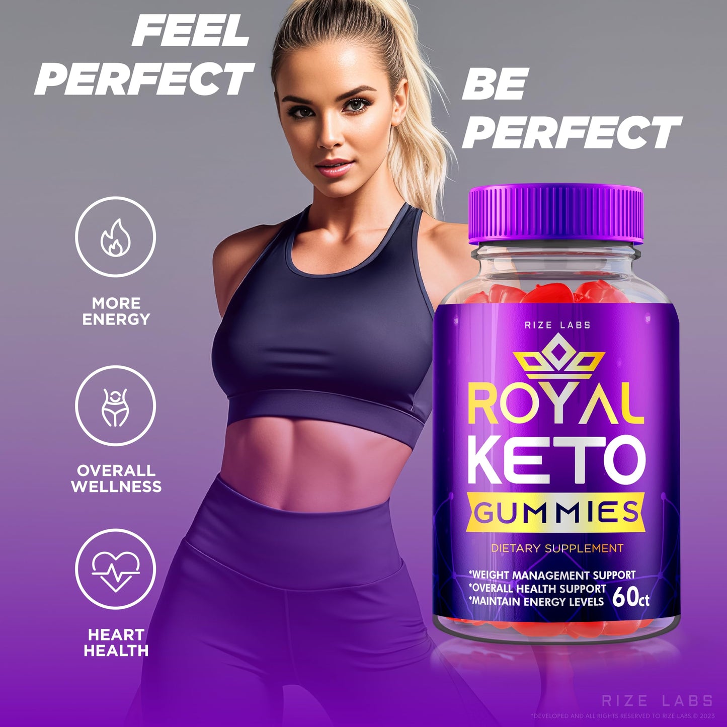 Rize Labs Royal Keto Gummies 300 Gummies