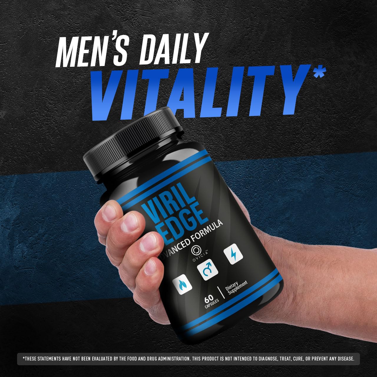 OVICIA Viril Edge for Men Capsules 60 Count