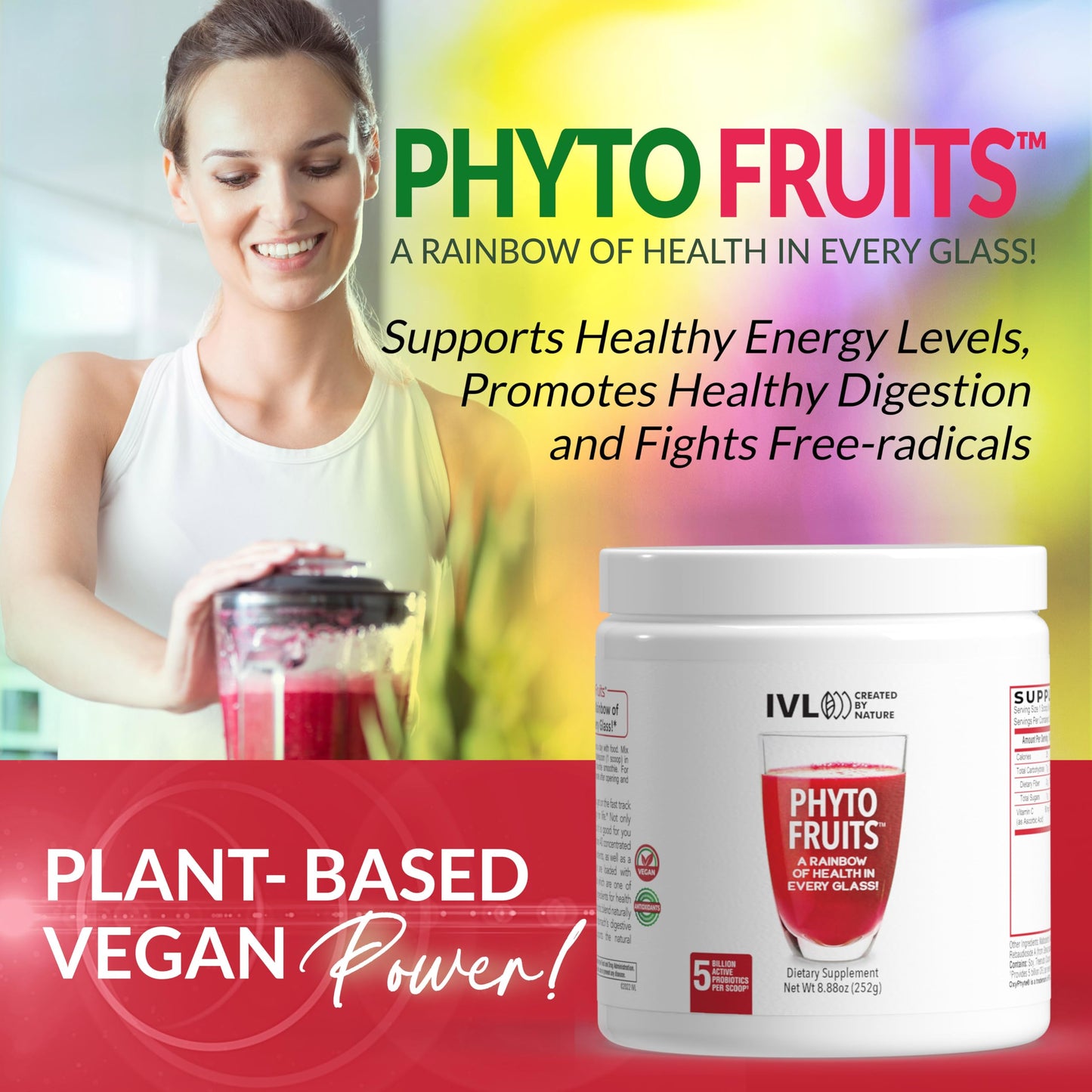 IVL Phyto Fruits Superfood Powder 8.88 oz