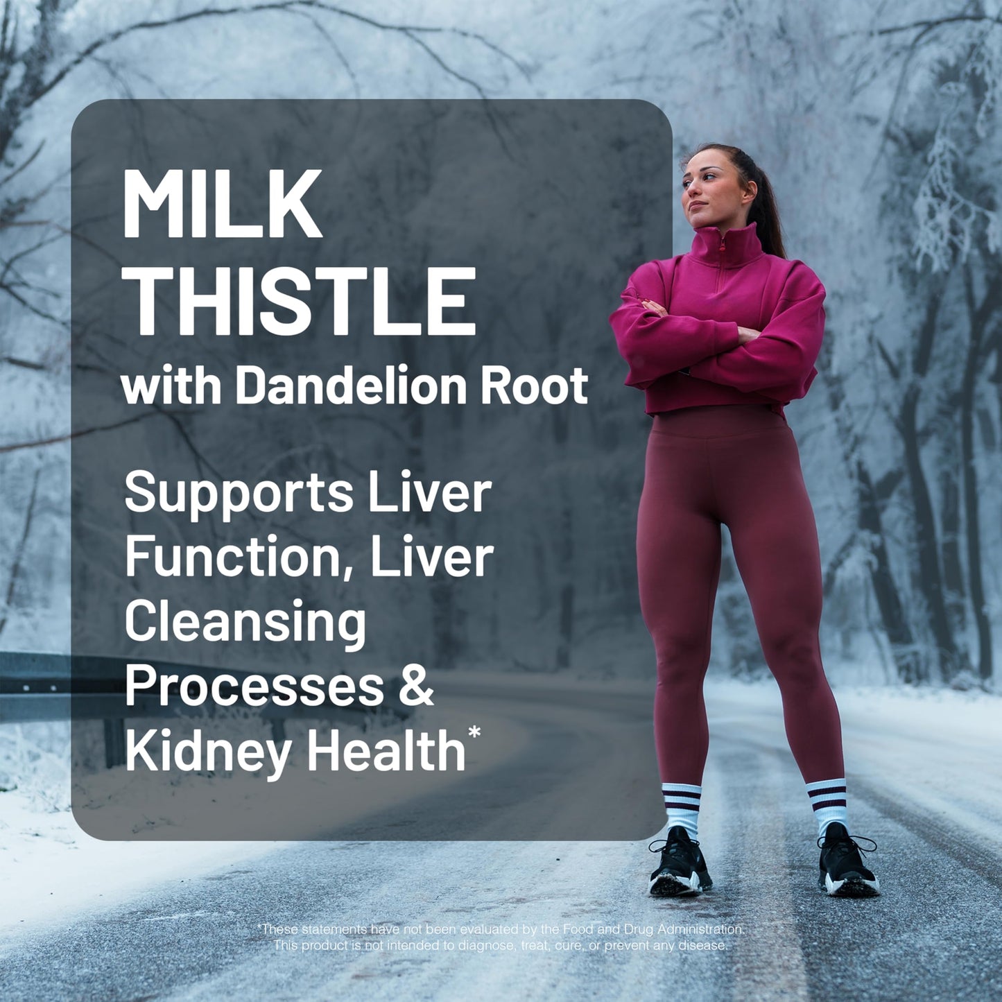 NatureWise Milk Thistle with Dandelion Root - Silymarin - Antioxidant Liver & Kidney Health Support Capsules, 60 Capsules