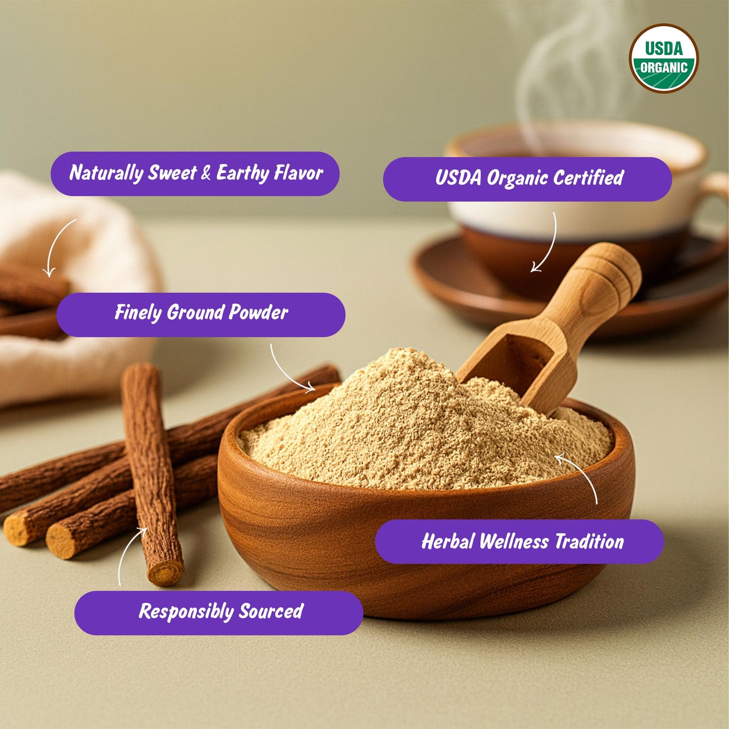 Spice Profile USDA Organic Licorice Root Powder, 4 oz