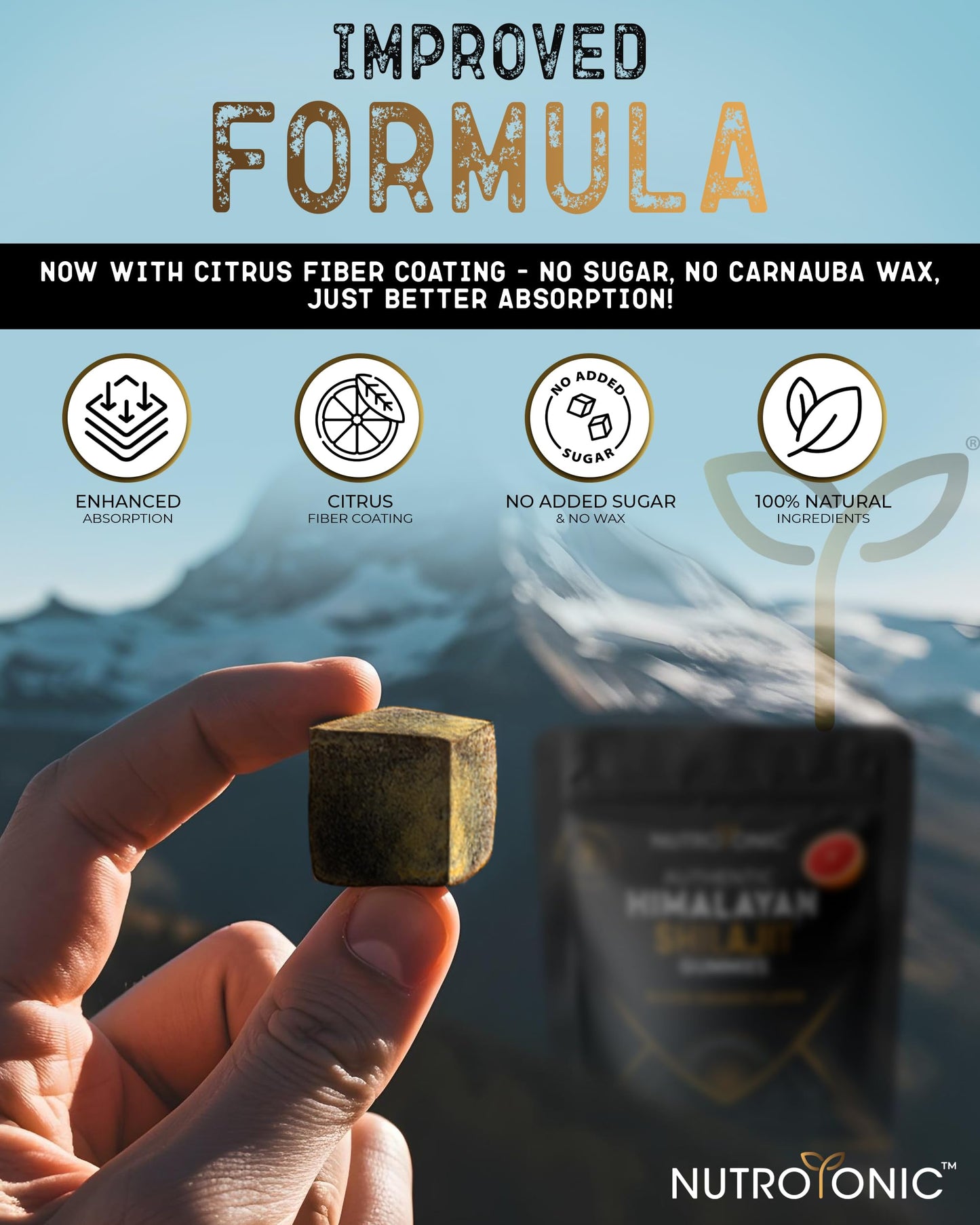 NutroTonic LLC Authentic Himalayan Shilajit Gummies Pack of 5