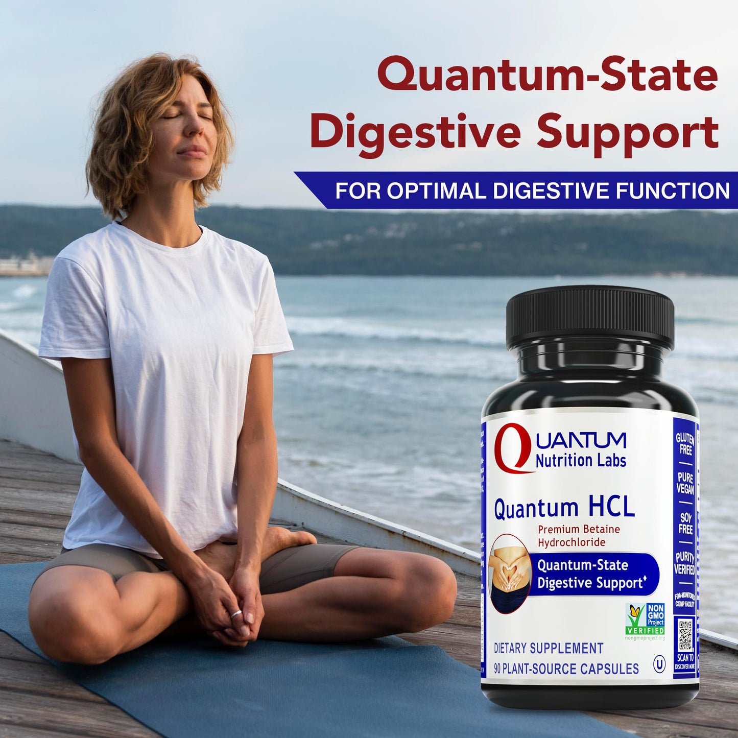 Quantum Nutrition Betaine HCL Capsules 90 Count