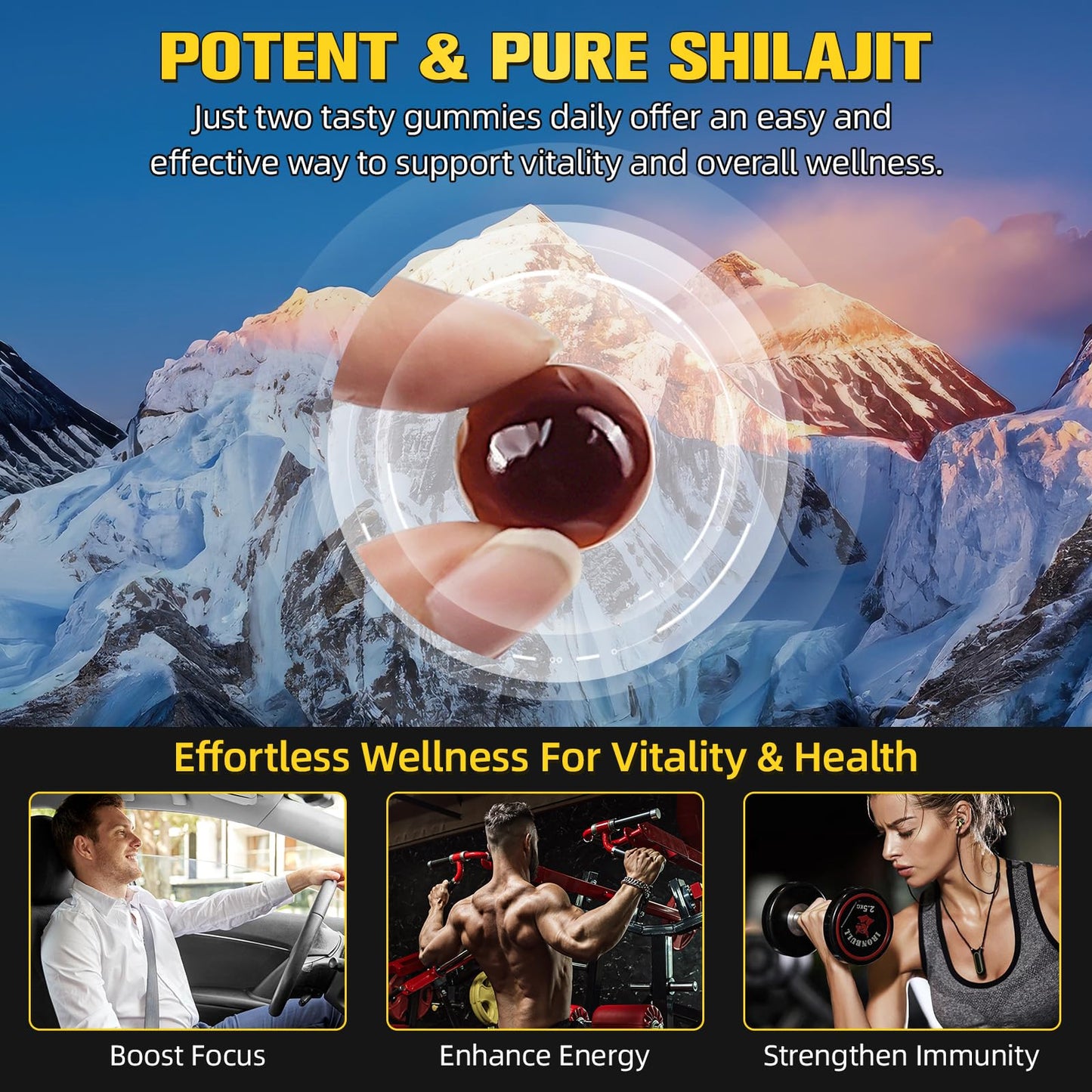 O.SECERT Shilajit Gummies 60 Gummies