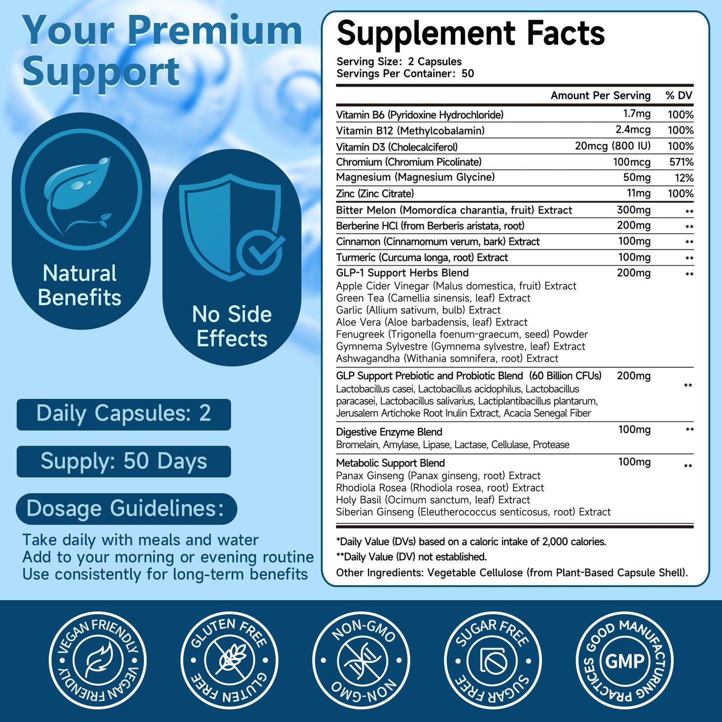 Trawecual GLP-1 Supplement 100 Capsules