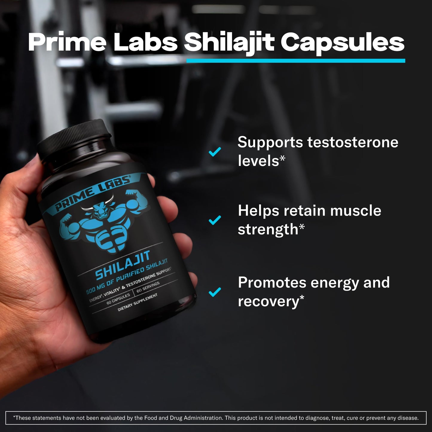 Prime Labs Shilajit Capsules, 60 Capsules