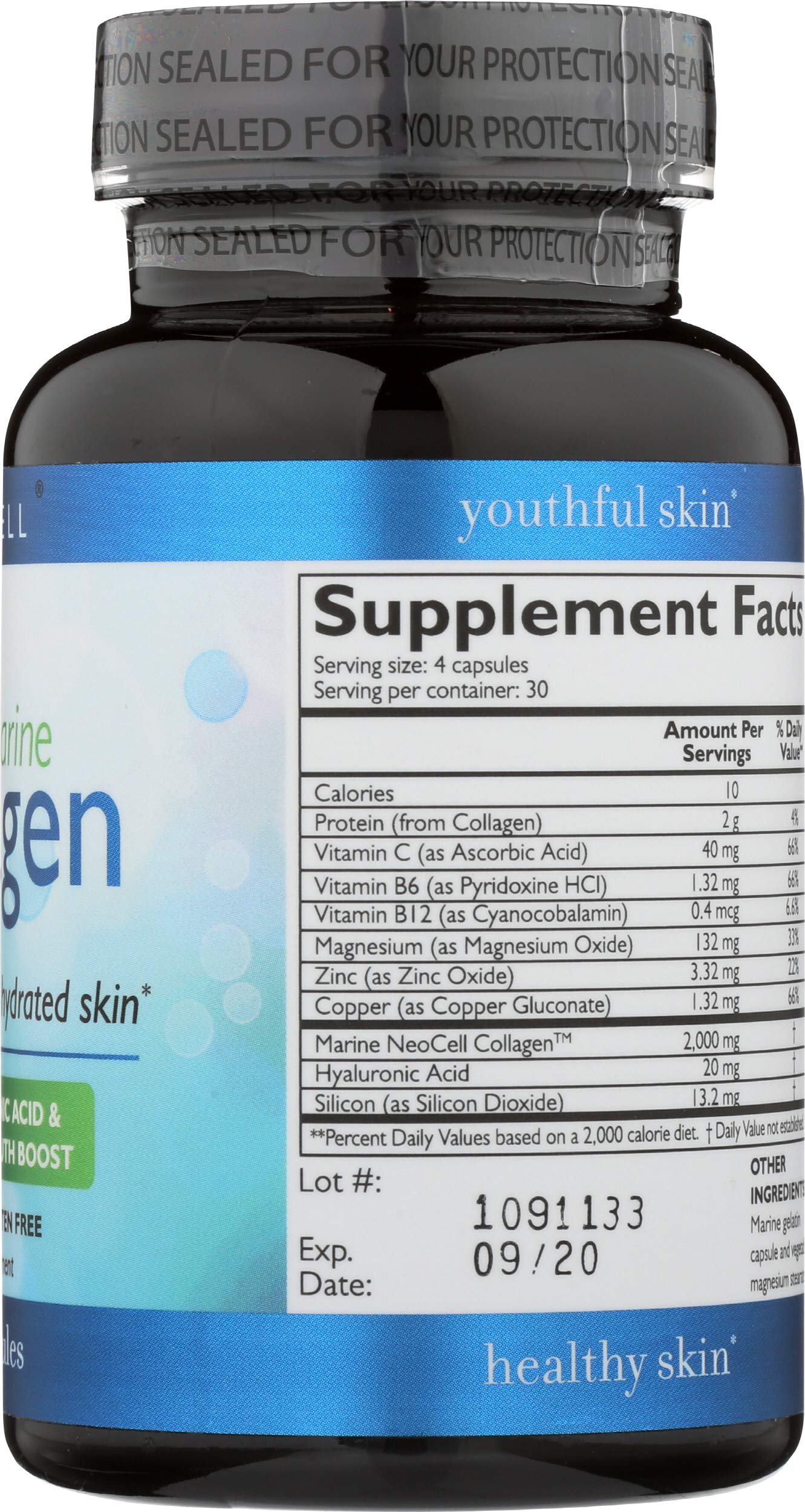NeoCell Fish Collagen Plus Capsules, 120 Capsules
