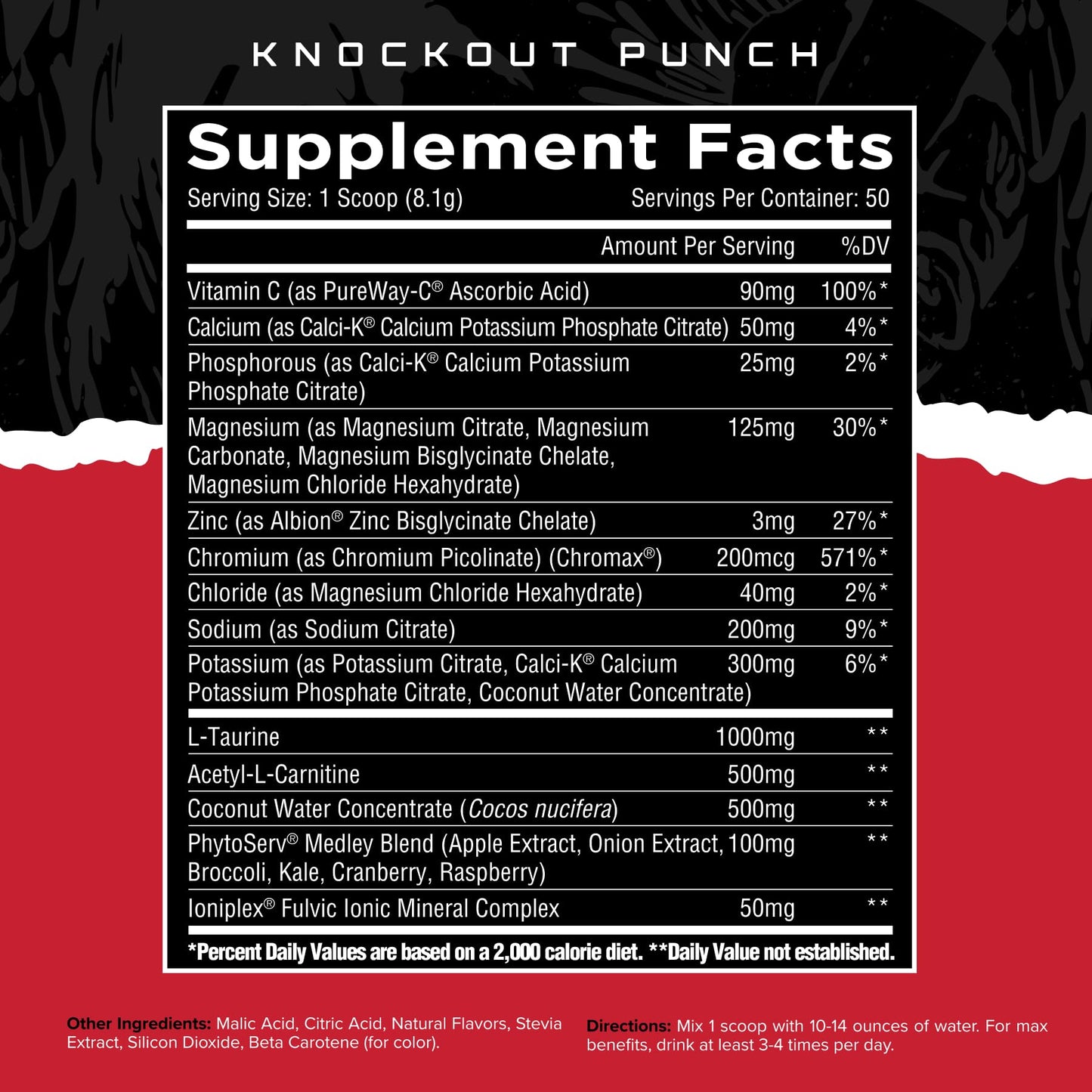 Unmatched Electrashred Advanced Hydration Formula Powder 50 Servings