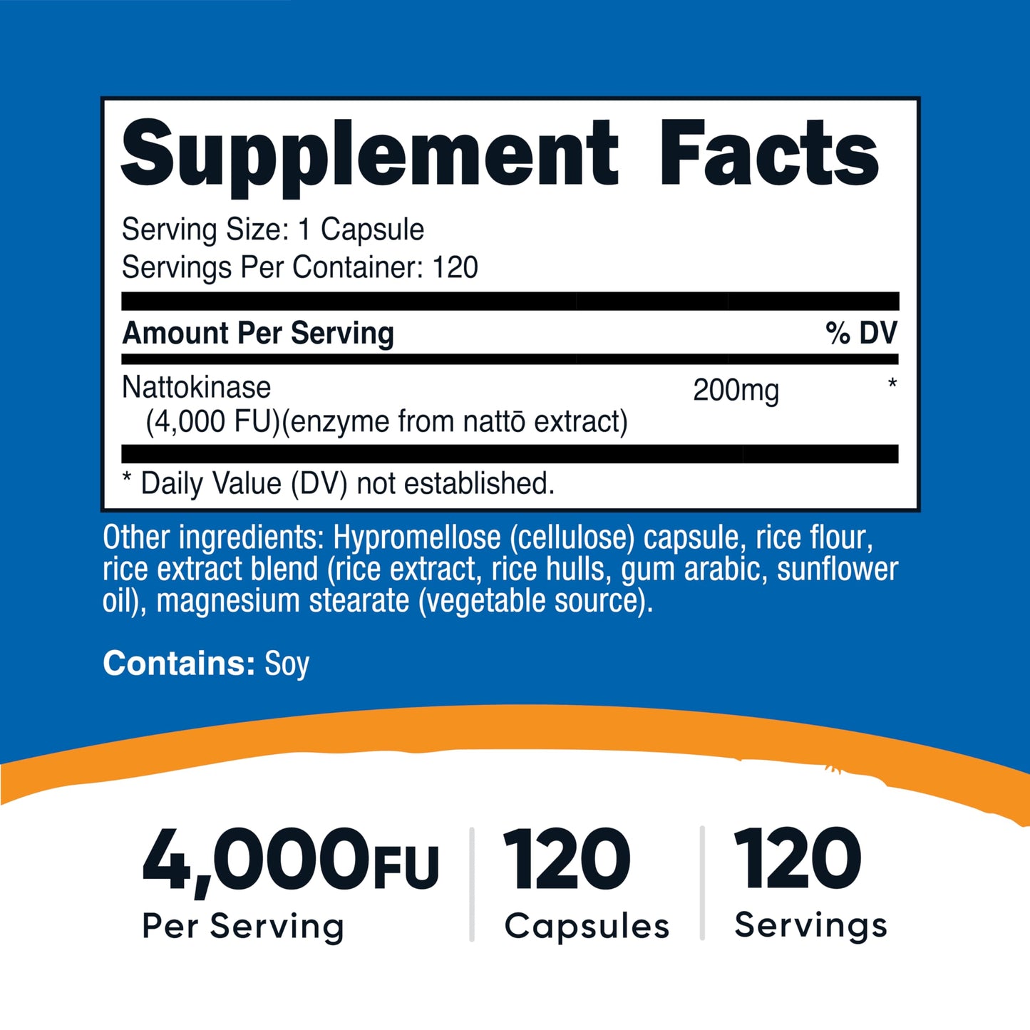 Nutricost Nattokinase (4,000 FU) 120 Capsules