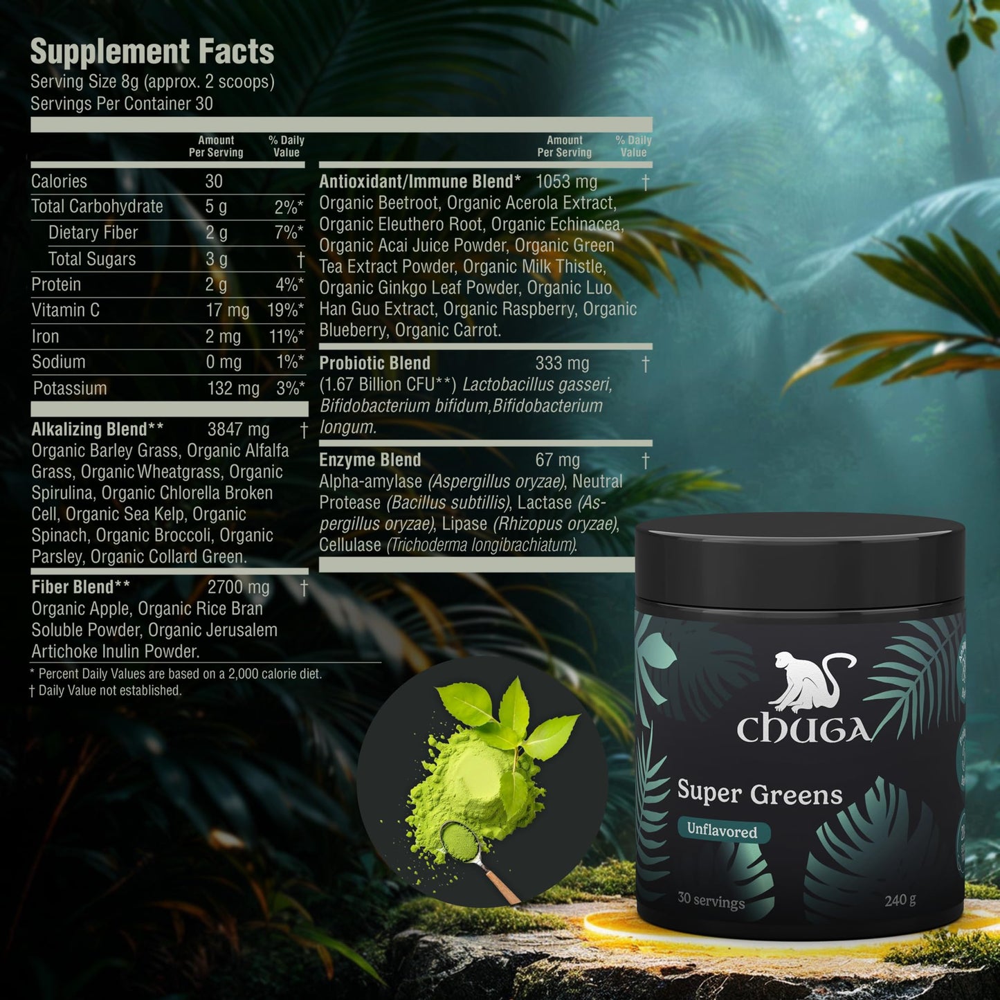 Chuga Shilajit Chuga's Super Greens Powder 8.47