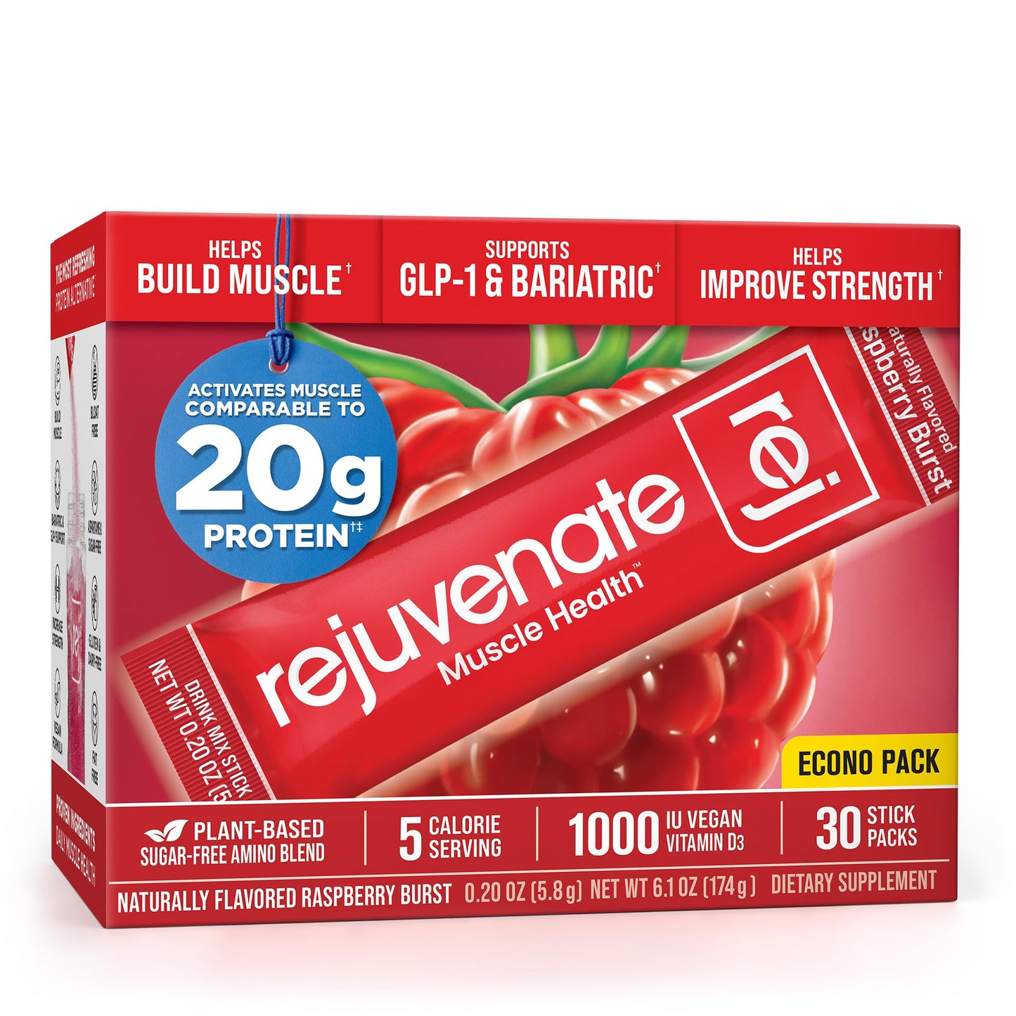 Rejuvenate Muscle Health Perfect Amino Acid Blend Powder 30 Count