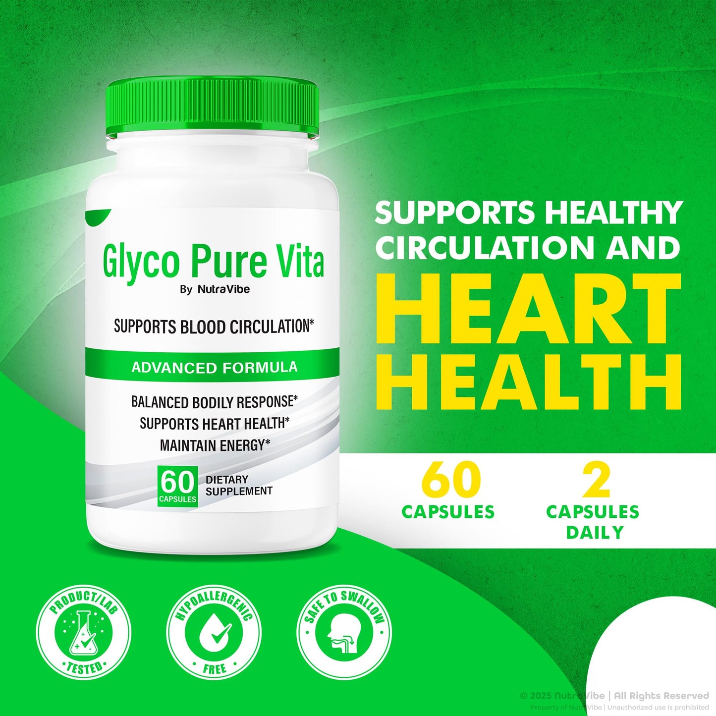 NutraVibe Glyco Pure Vita 120 Capsules