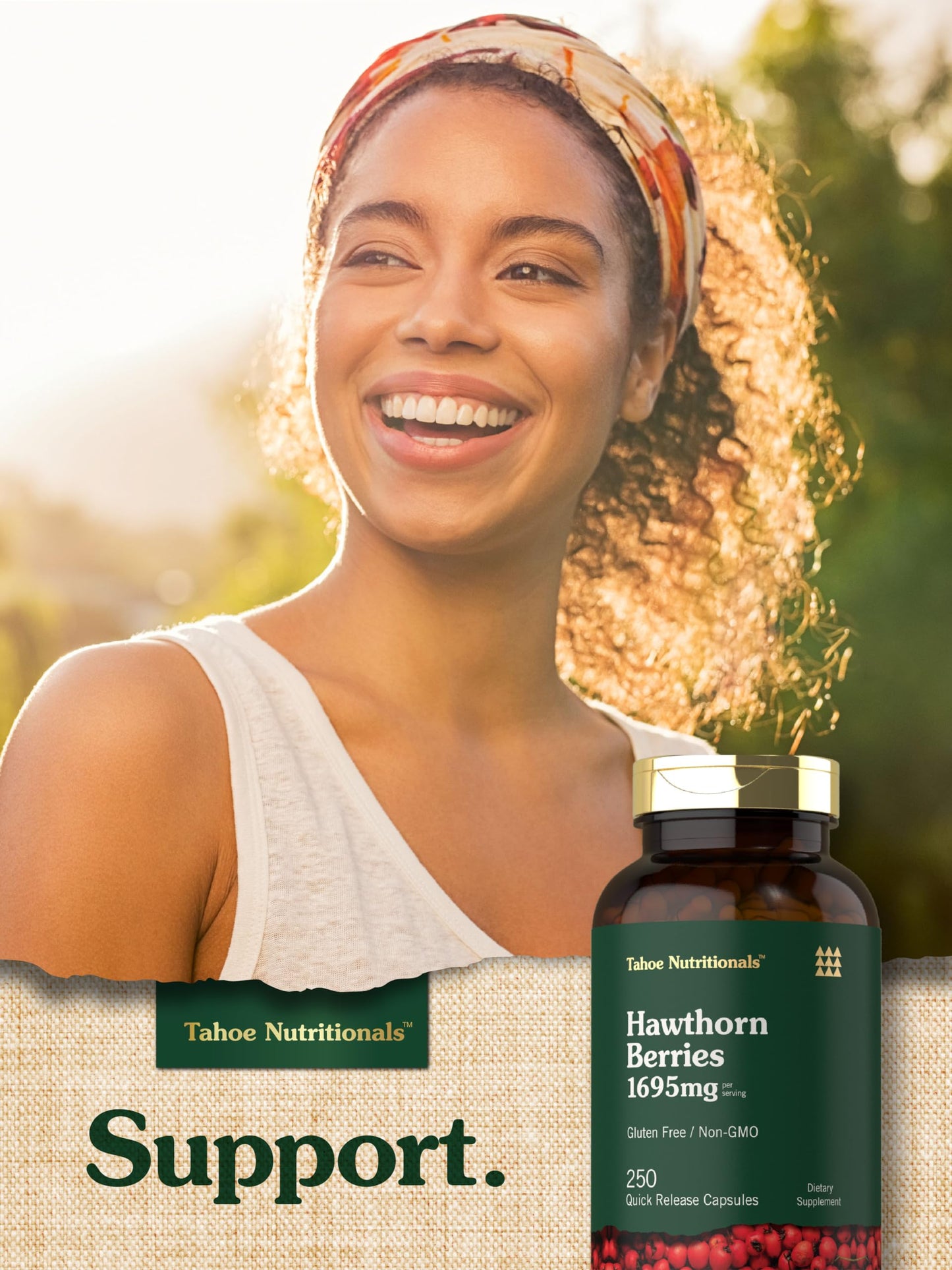 Tahoe Nutritionals Hawthorn Berry Supplement Capsules 250